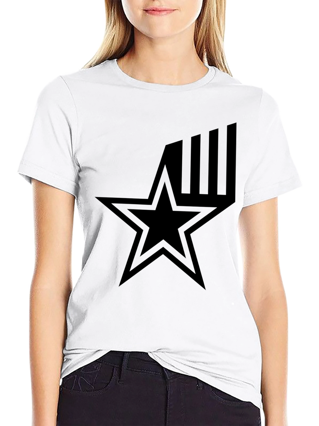 Star Graphic Black T-Shirt - Menswear Style