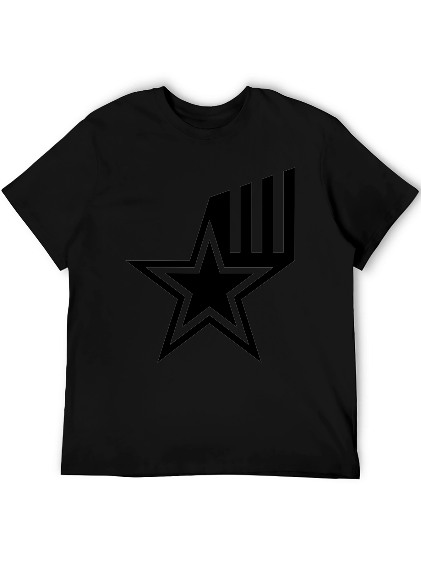 Star Graphic Black T-Shirt - Menswear Style