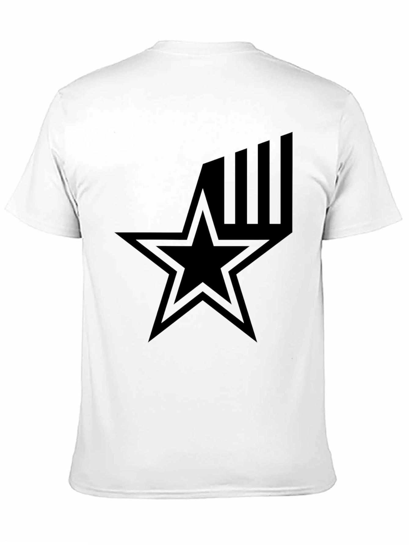 Star Graphic Black T-Shirt - Menswear Style
