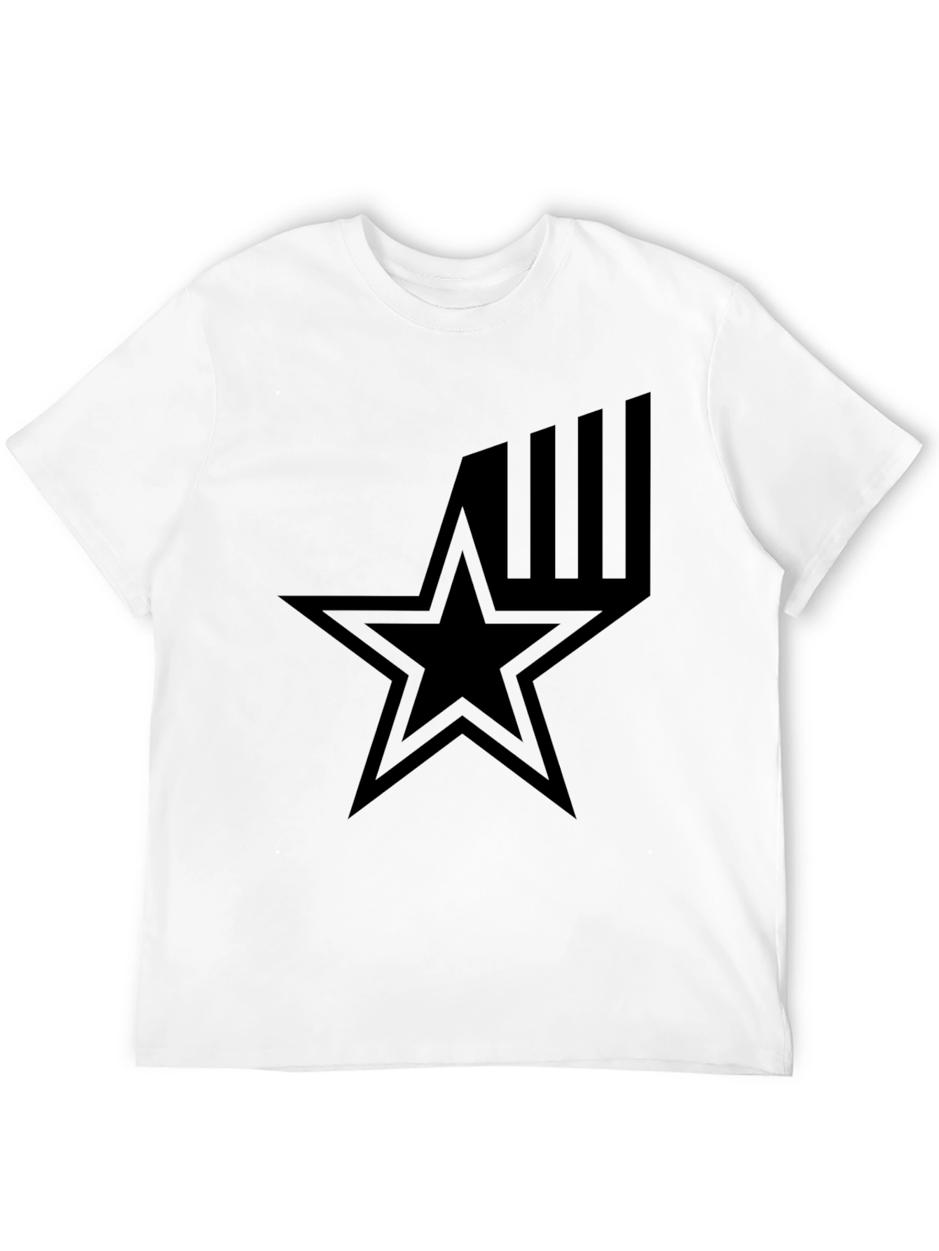Star Graphic Black T-Shirt - Menswear Style