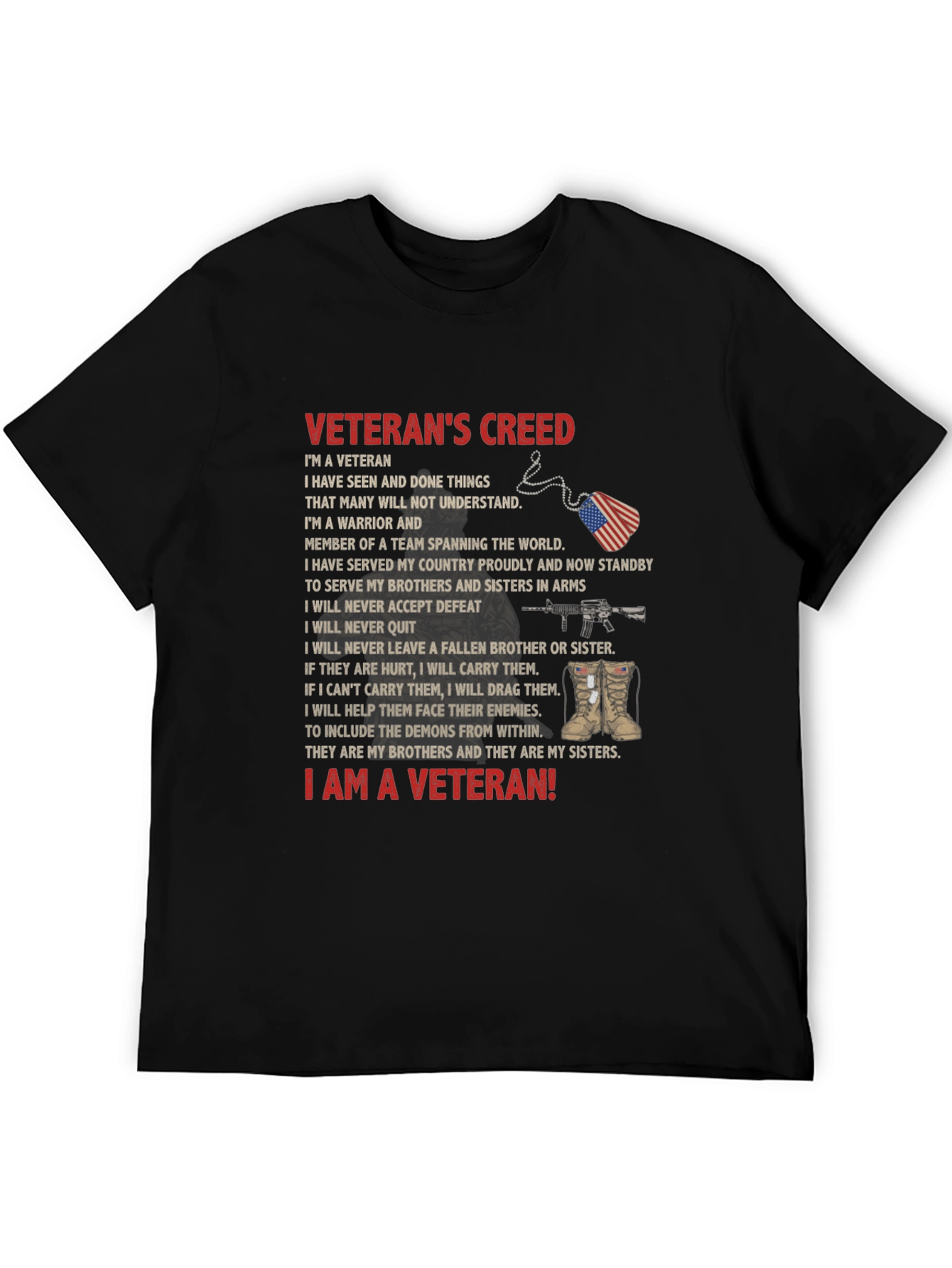 Veterans Creed Graphic T-Shirt