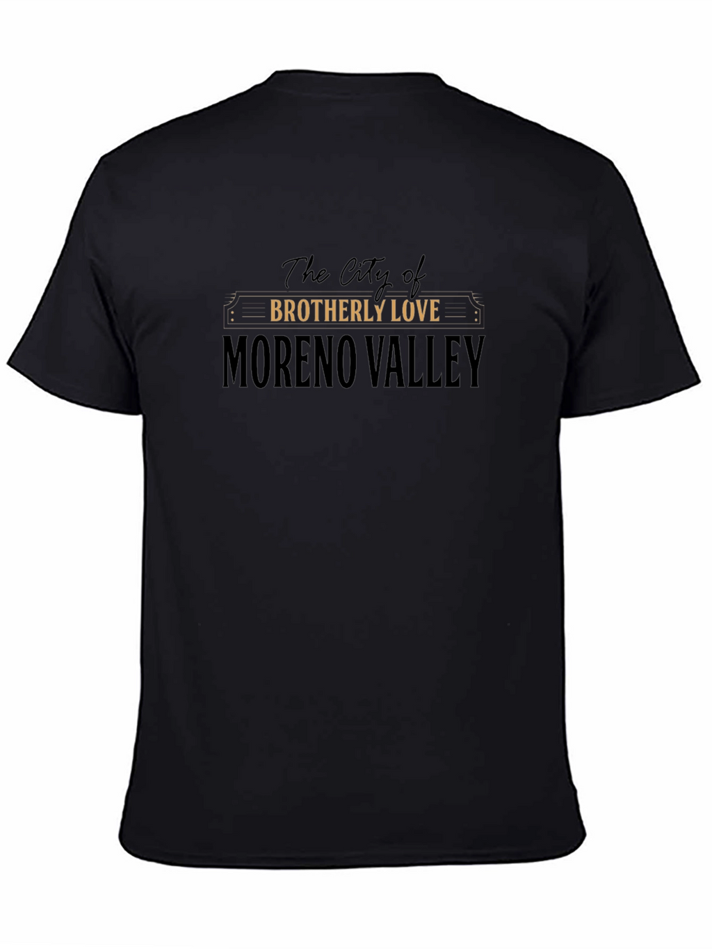 Moreno Valley Brotherly Love Black T-Shirt