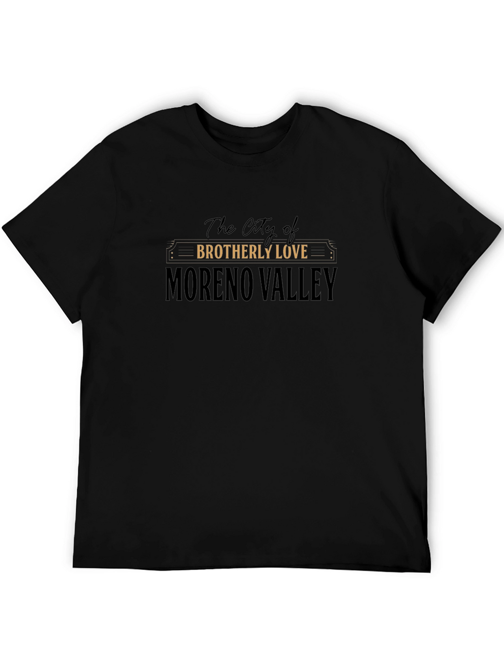 Moreno Valley Brotherly Love Black T-Shirt