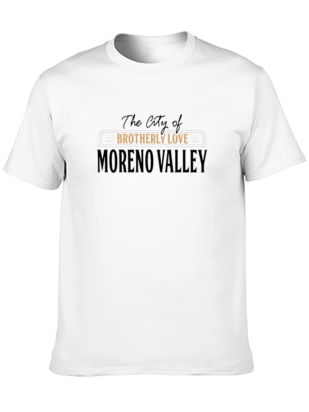 Moreno Valley Brotherly Love Black T-Shirt