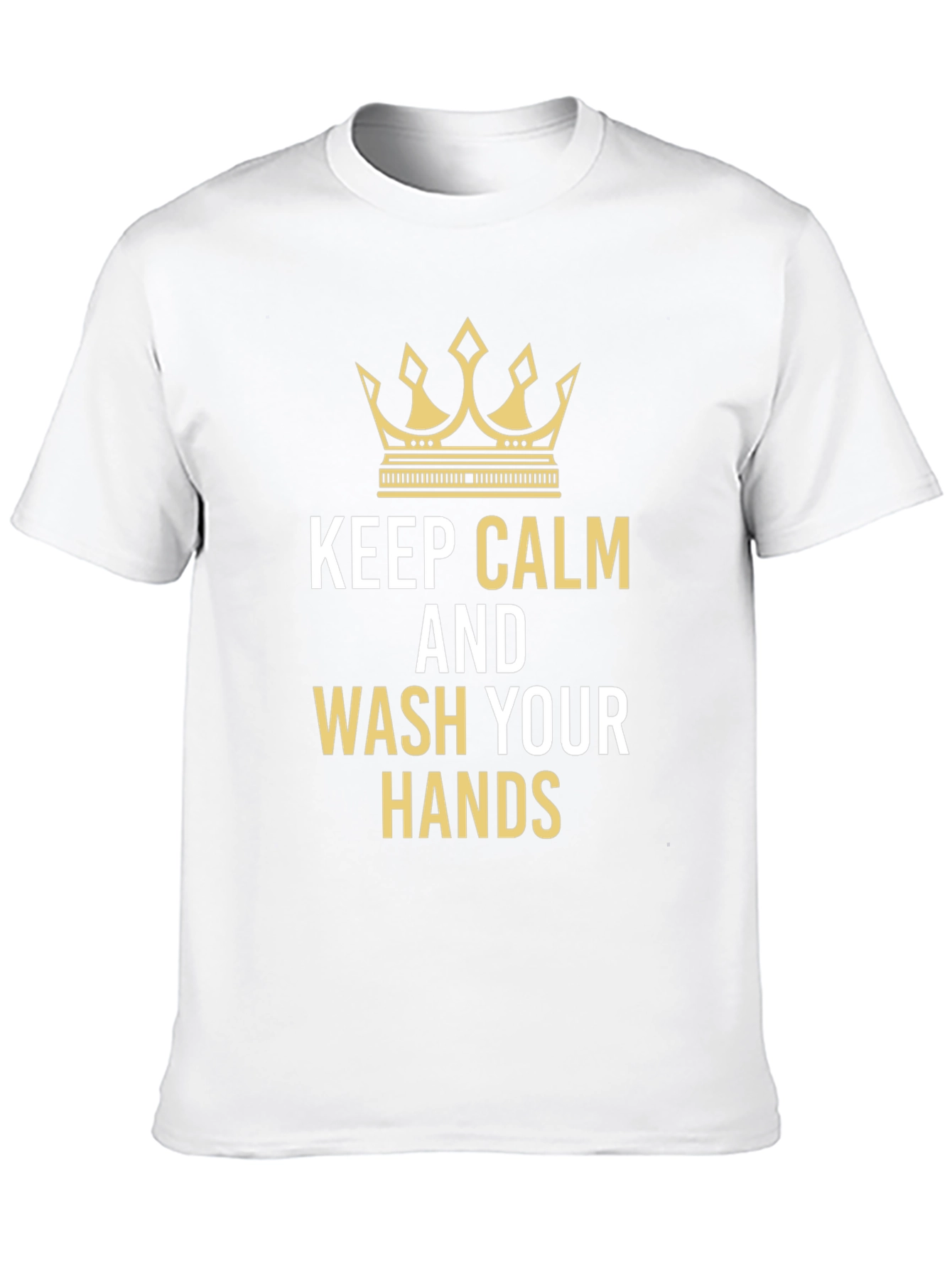 Keep Calm and Wash Your Hands Black T-Shirt