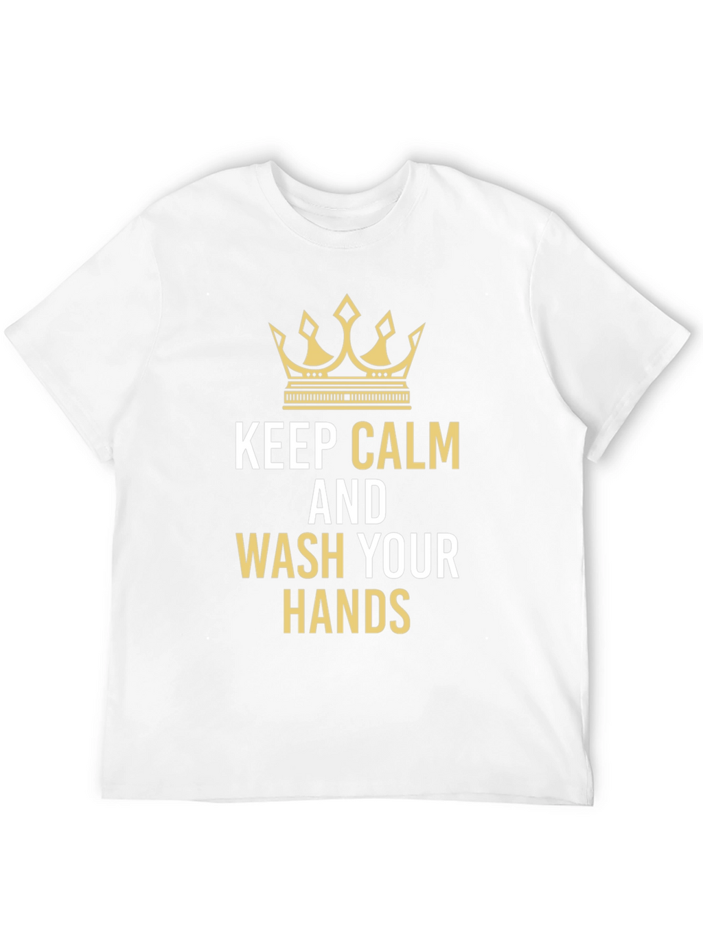 Keep Calm and Wash Your Hands Black T-Shirt