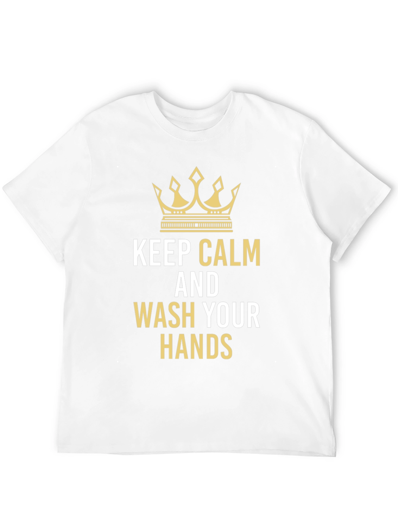 Keep Calm and Wash Your Hands Black T-Shirt