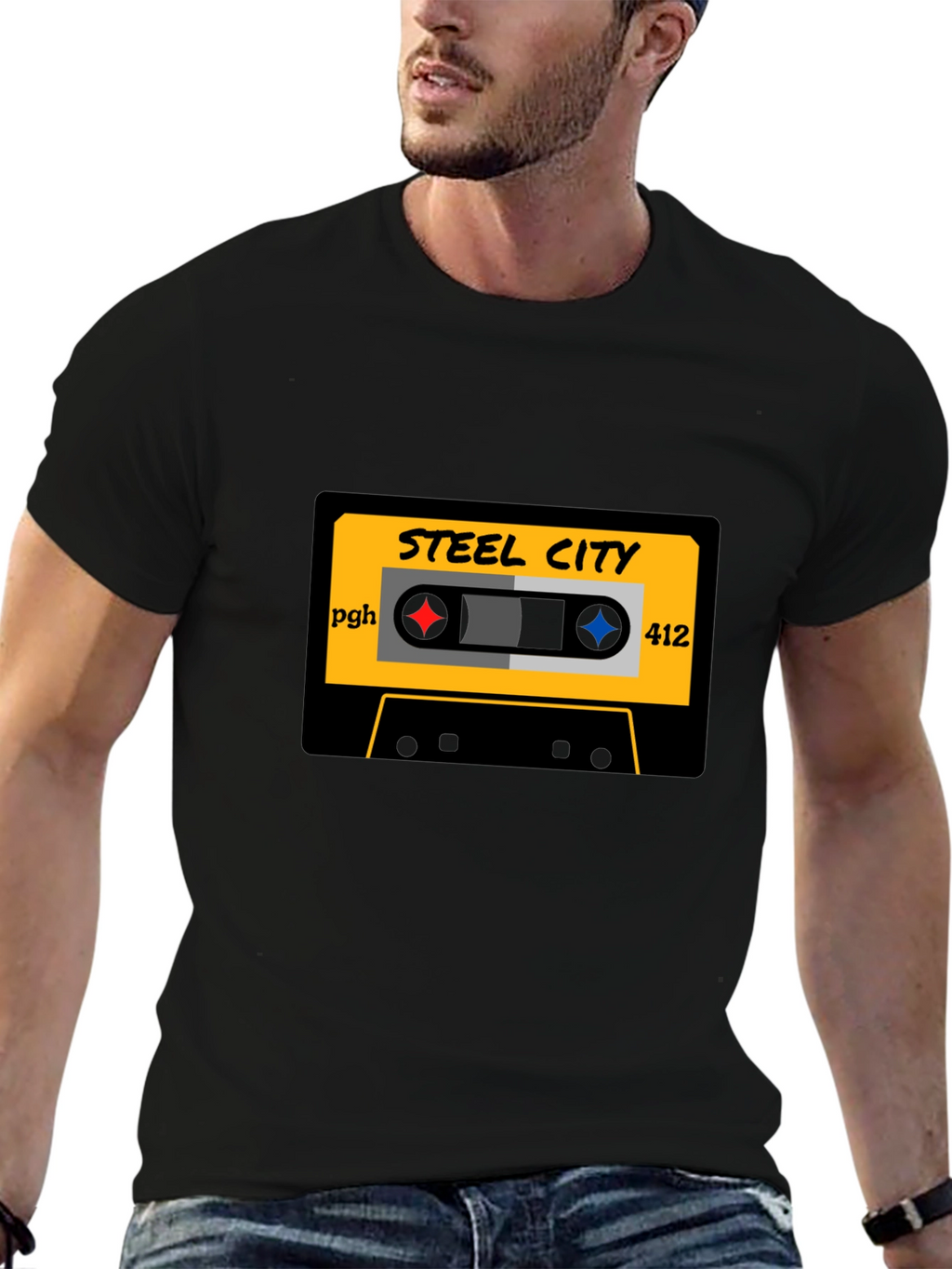 Steel City Cassette Tape Graphic Tee