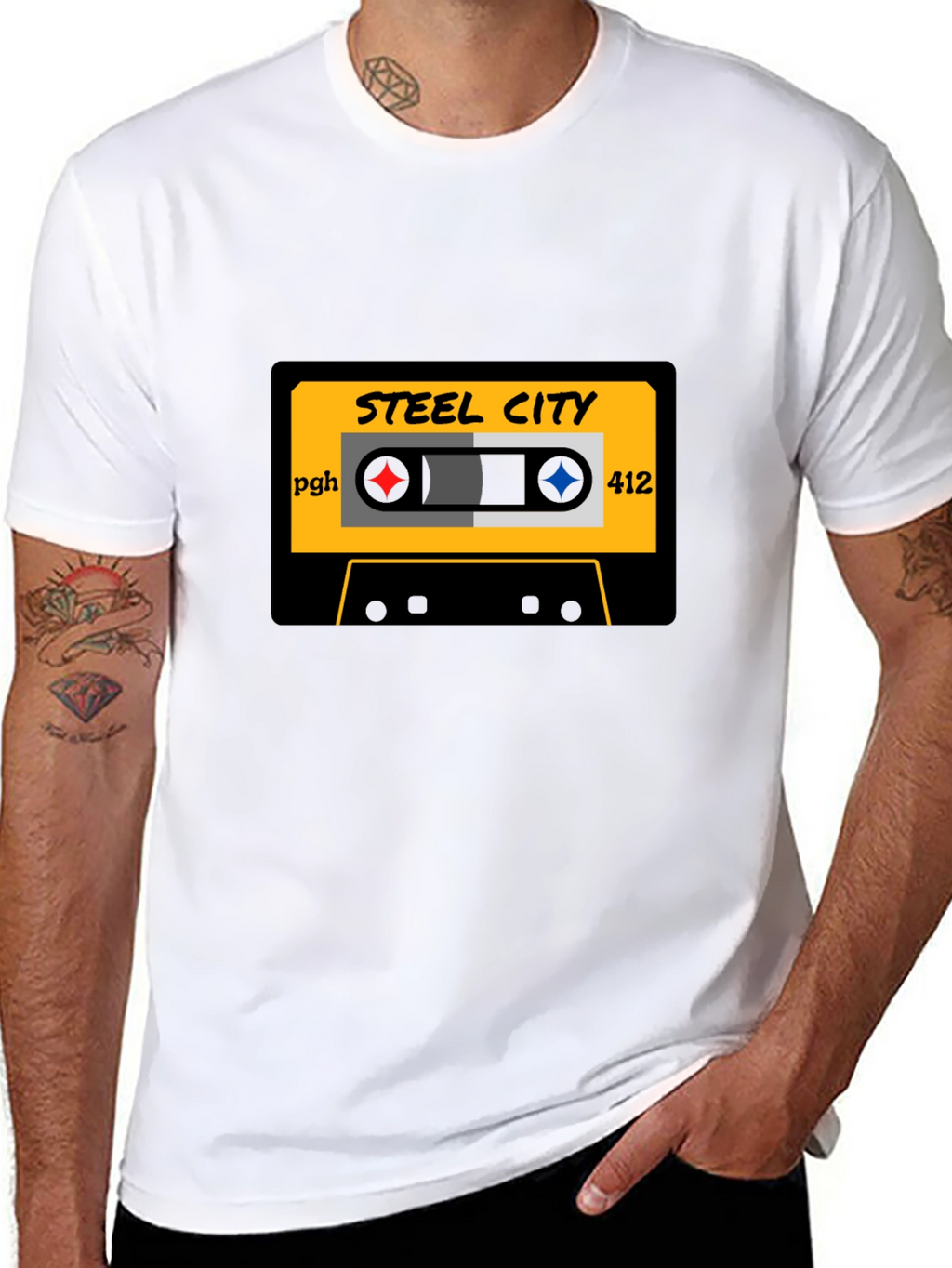 Steel City Cassette Tape Graphic Tee