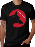 Alpha Wolf Fitness Graphic T-Shirt - Black