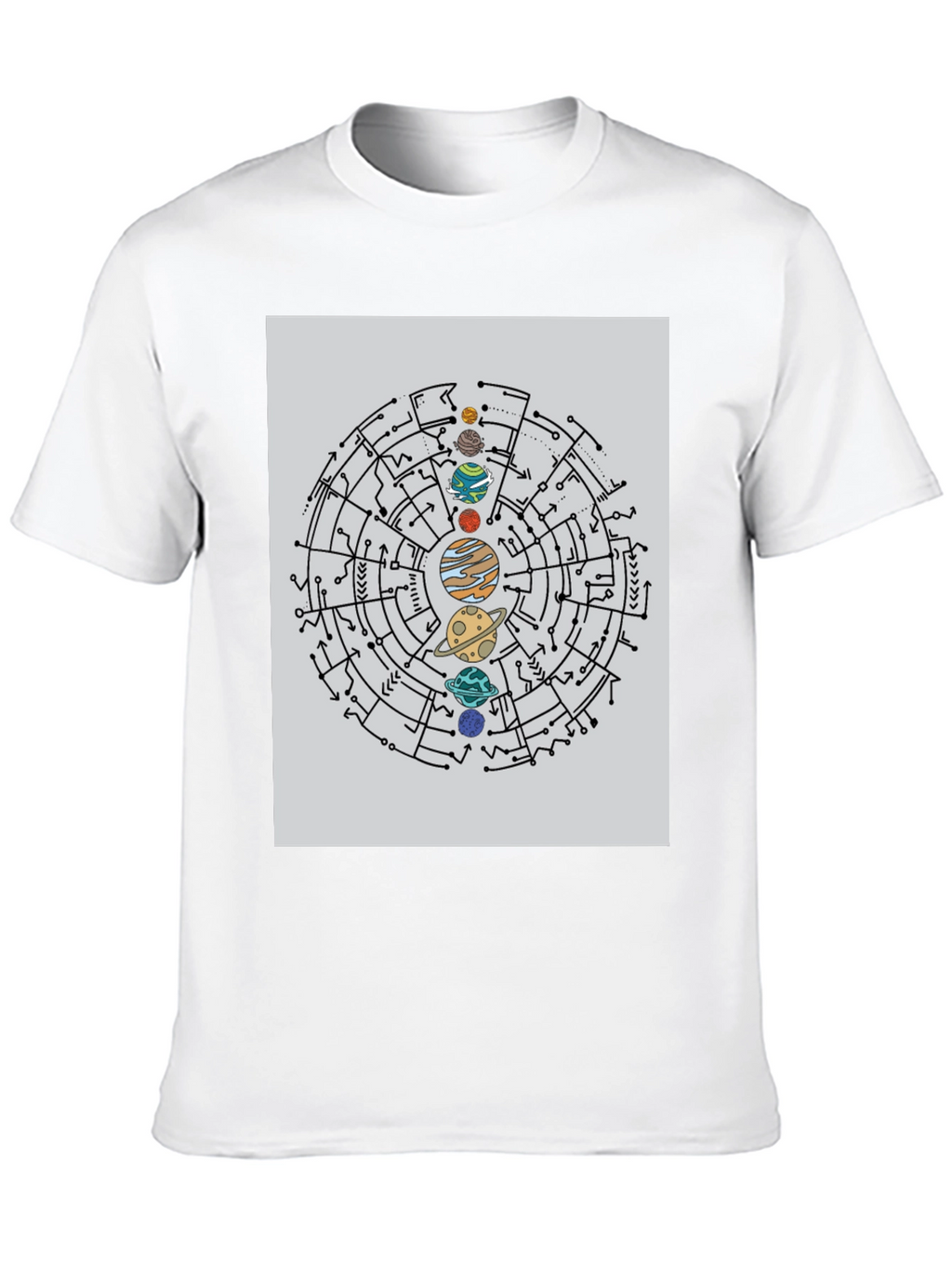 Planetary Circuit T-Shirt - Black