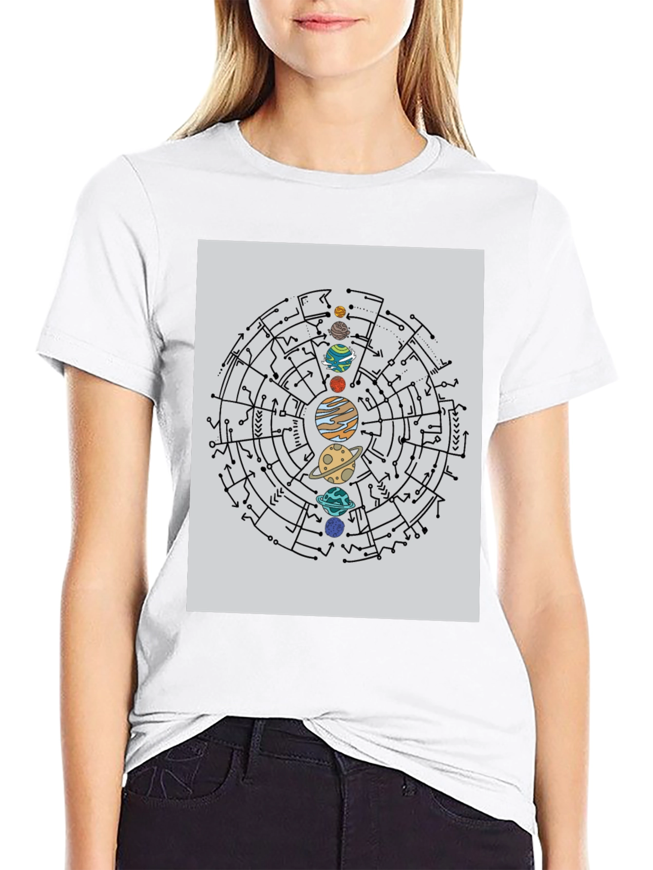 Planetary Circuit T-Shirt - Black