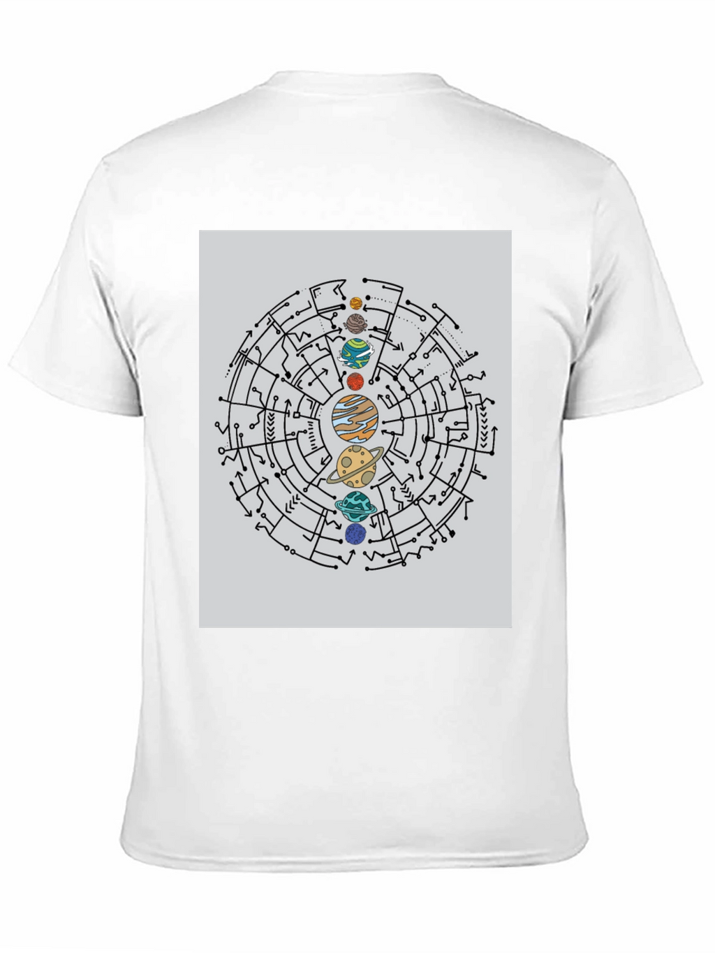 Planetary Circuit T-Shirt - Black