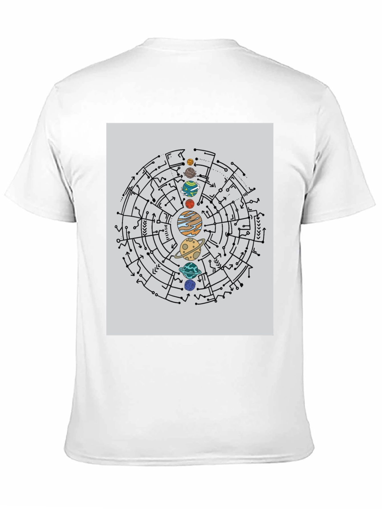 Planetary Circuit T-Shirt - Black