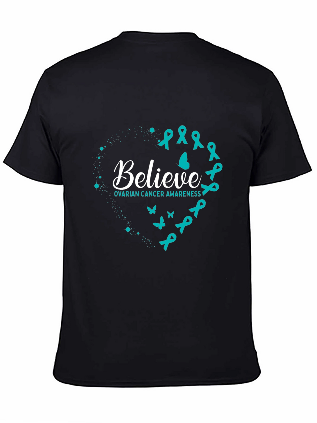 Ovarian Cancer Awareness Believe Graphic Tee