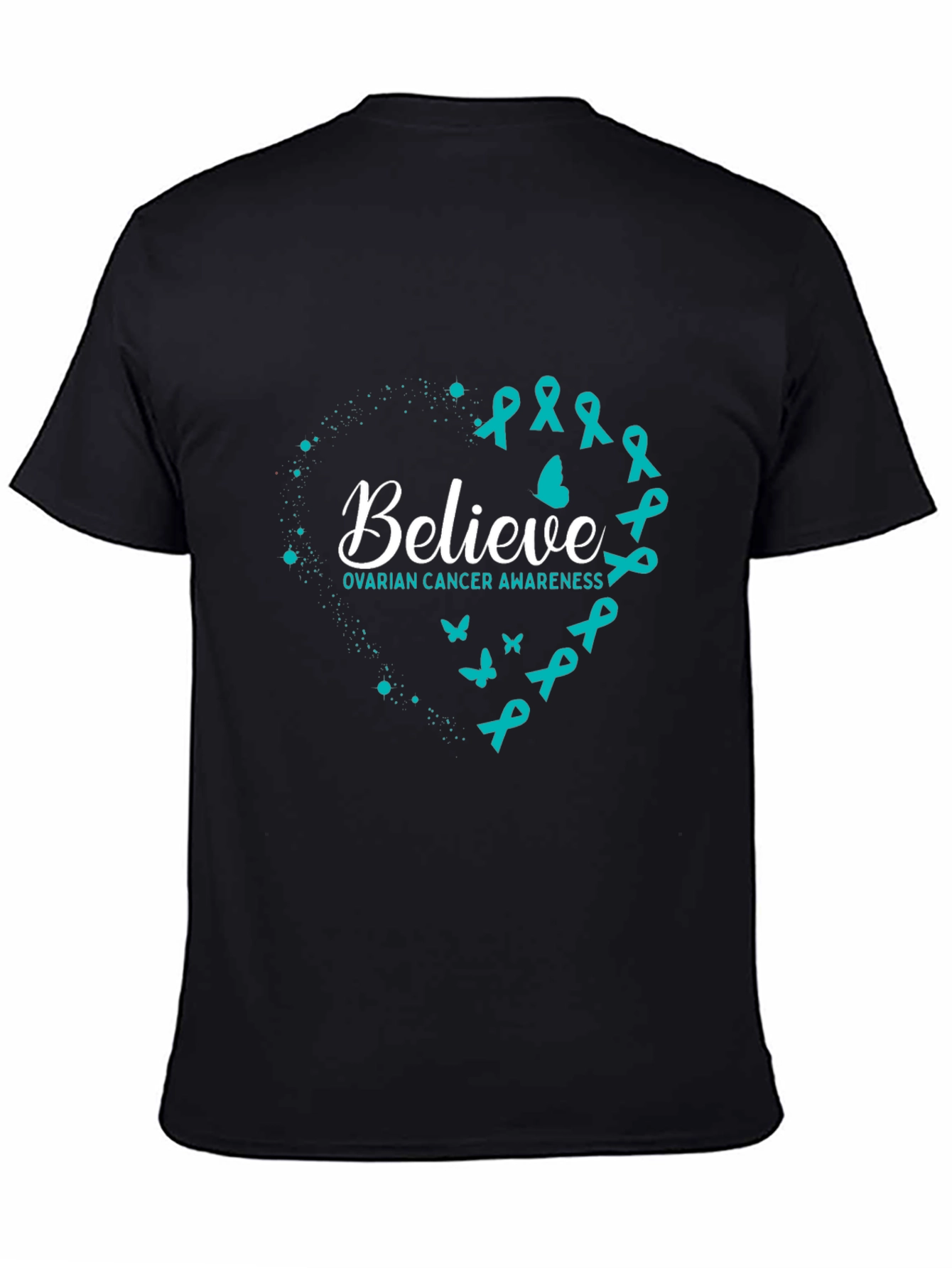 Ovarian Cancer Awareness Believe Graphic Tee