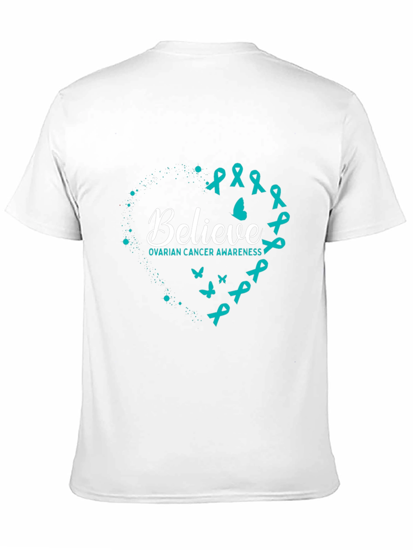 Ovarian Cancer Awareness Believe Graphic Tee