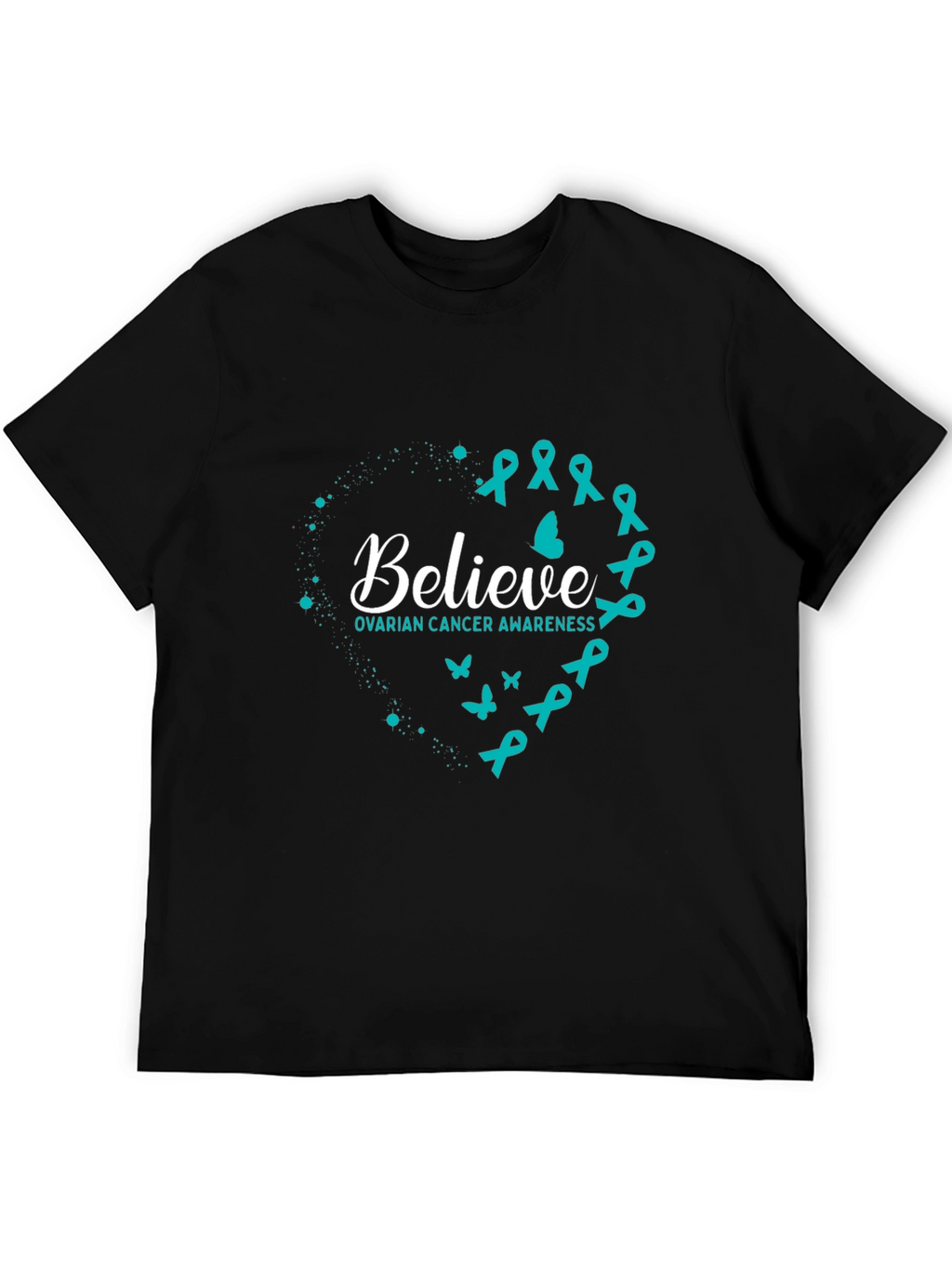 Ovarian Cancer Awareness Believe Graphic Tee