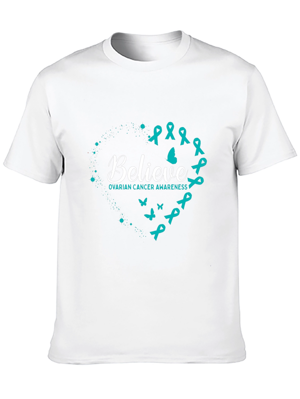 Ovarian Cancer Awareness Believe Graphic Tee