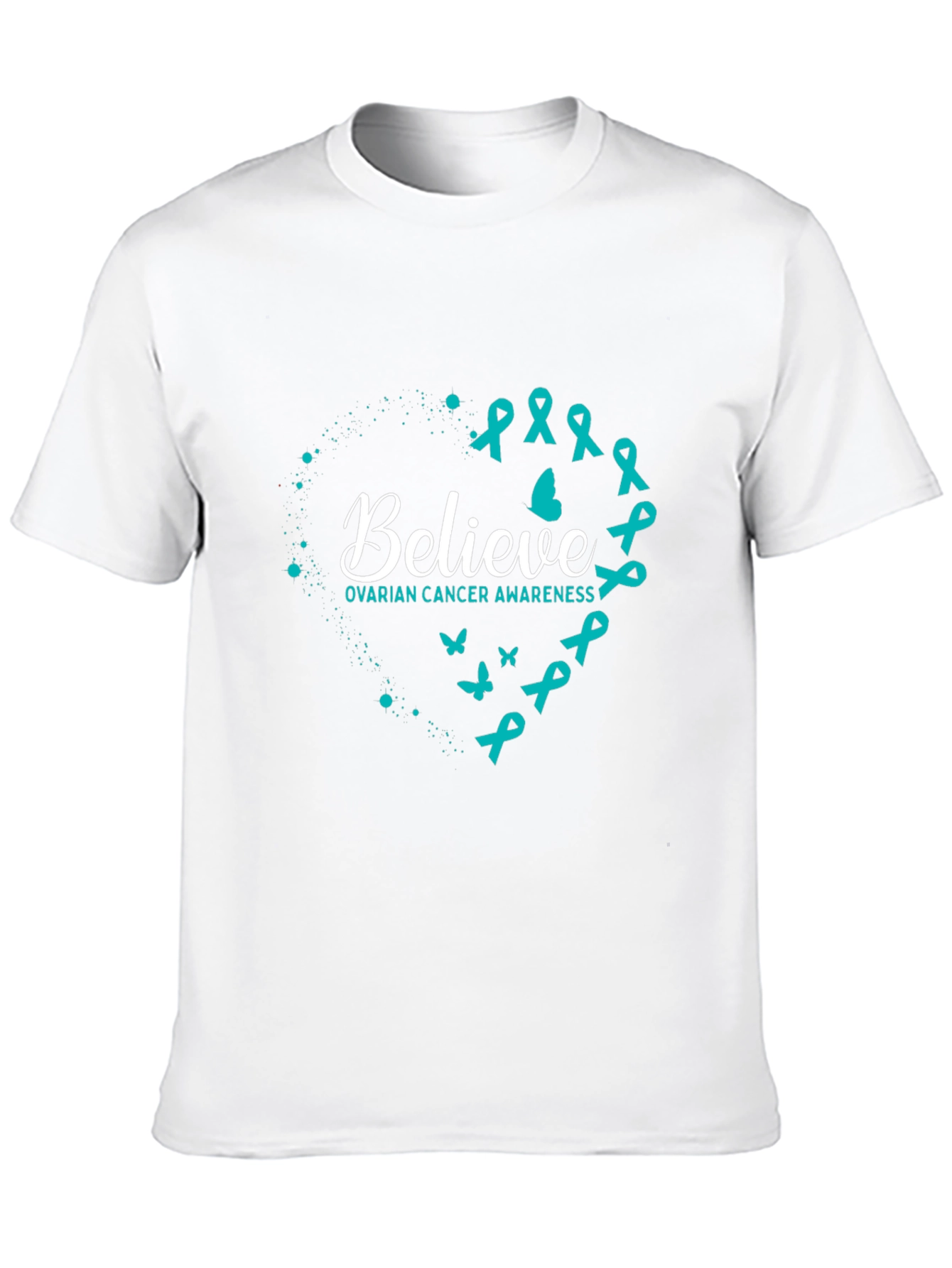 Ovarian Cancer Awareness Believe Graphic Tee