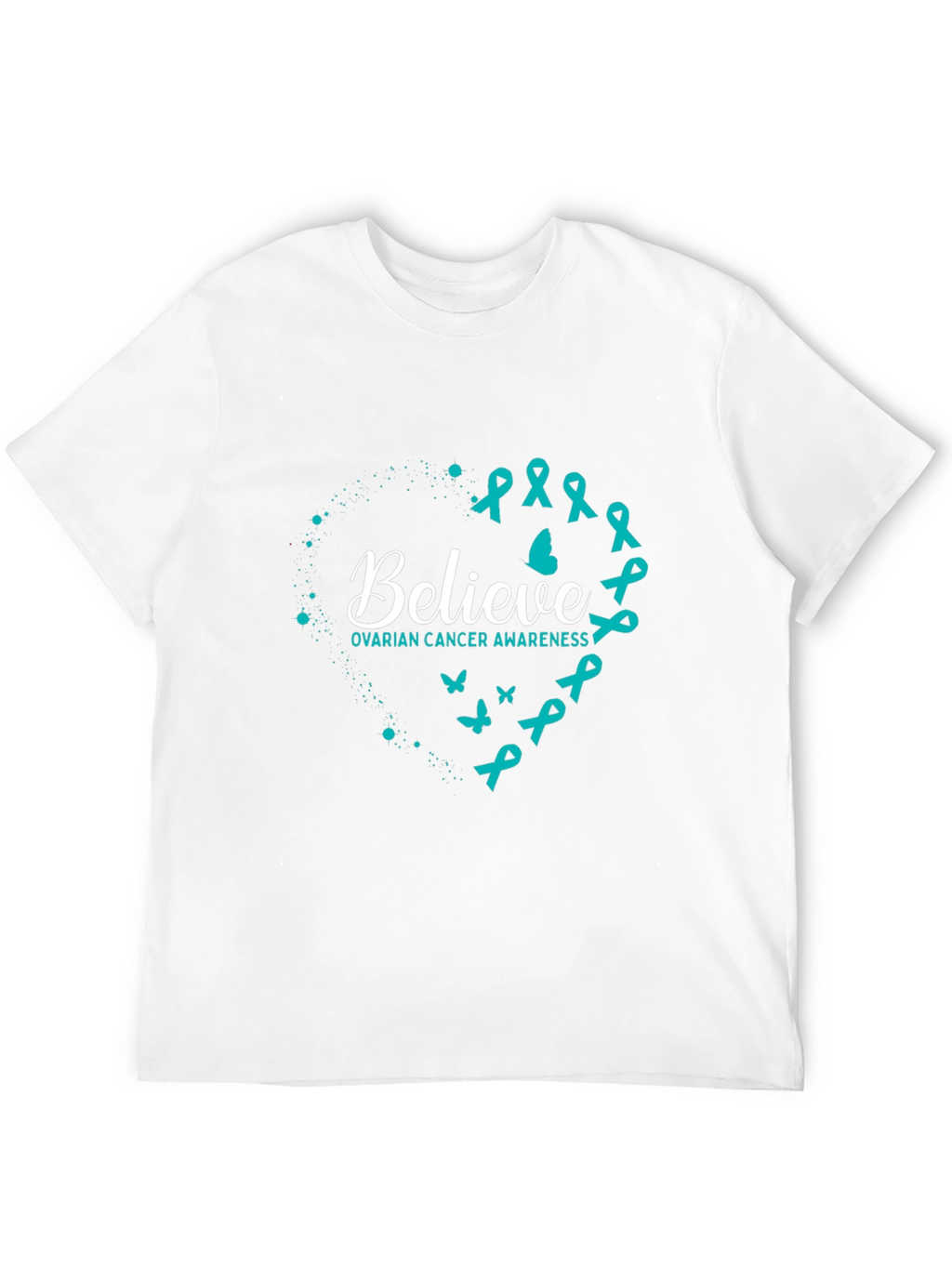 Ovarian Cancer Awareness Believe Graphic Tee