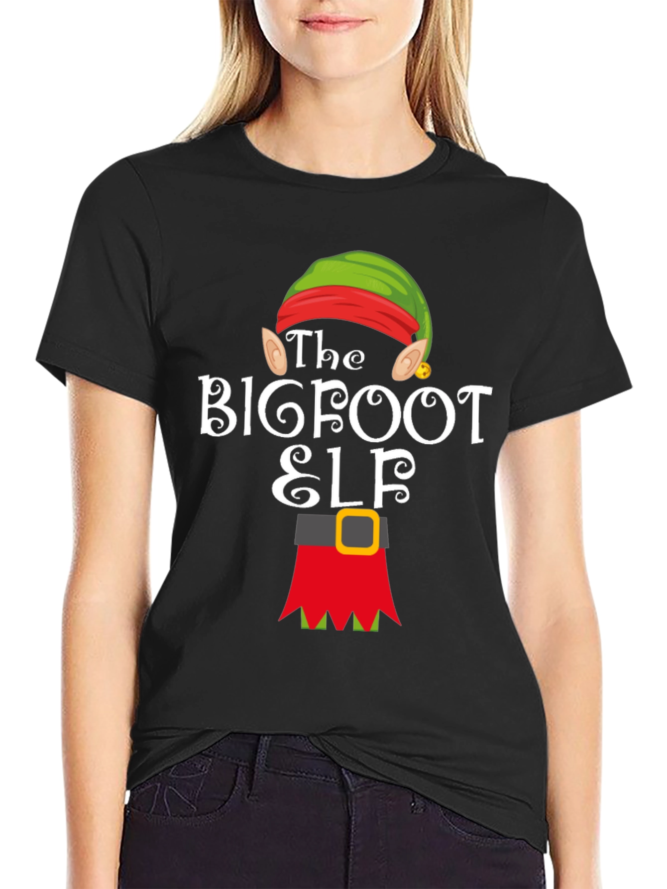 Bigfoot Elf Holiday T-Shirt