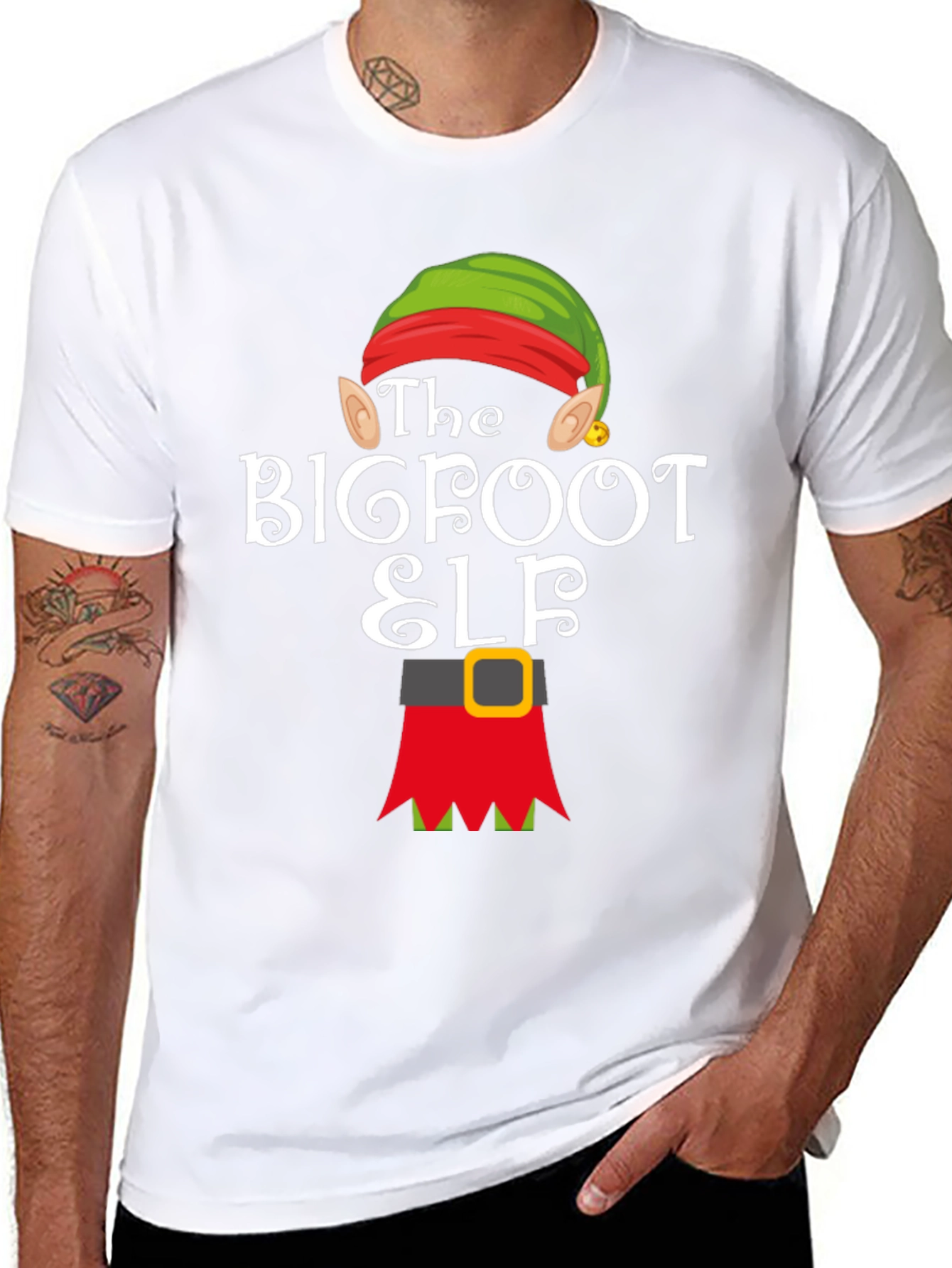 Bigfoot Elf Holiday T-Shirt