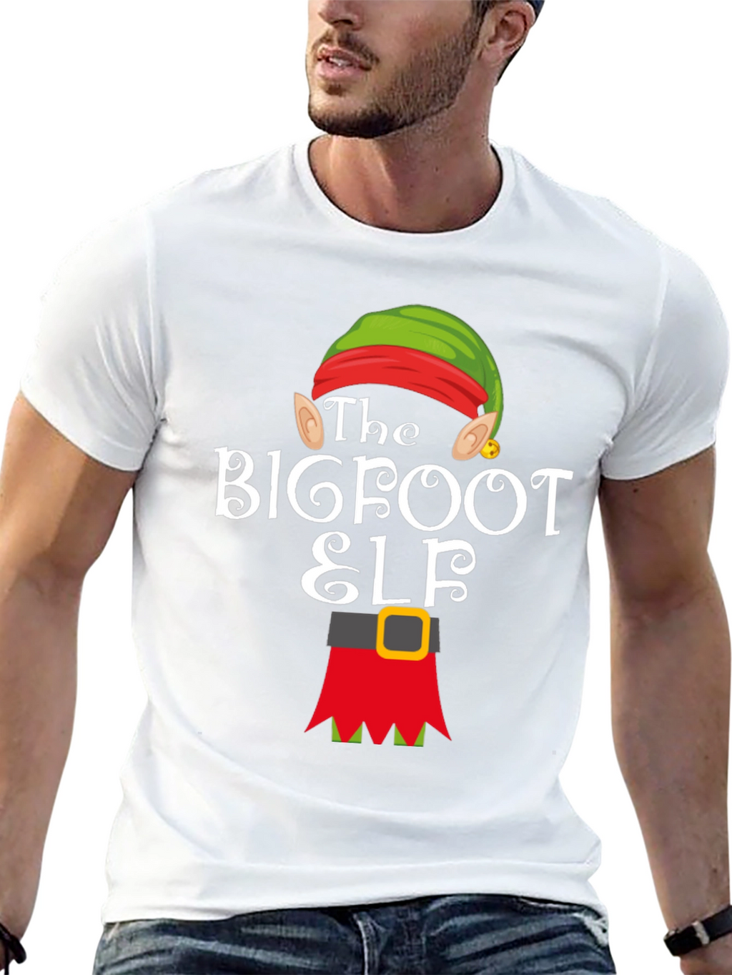 Bigfoot Elf Holiday T-Shirt