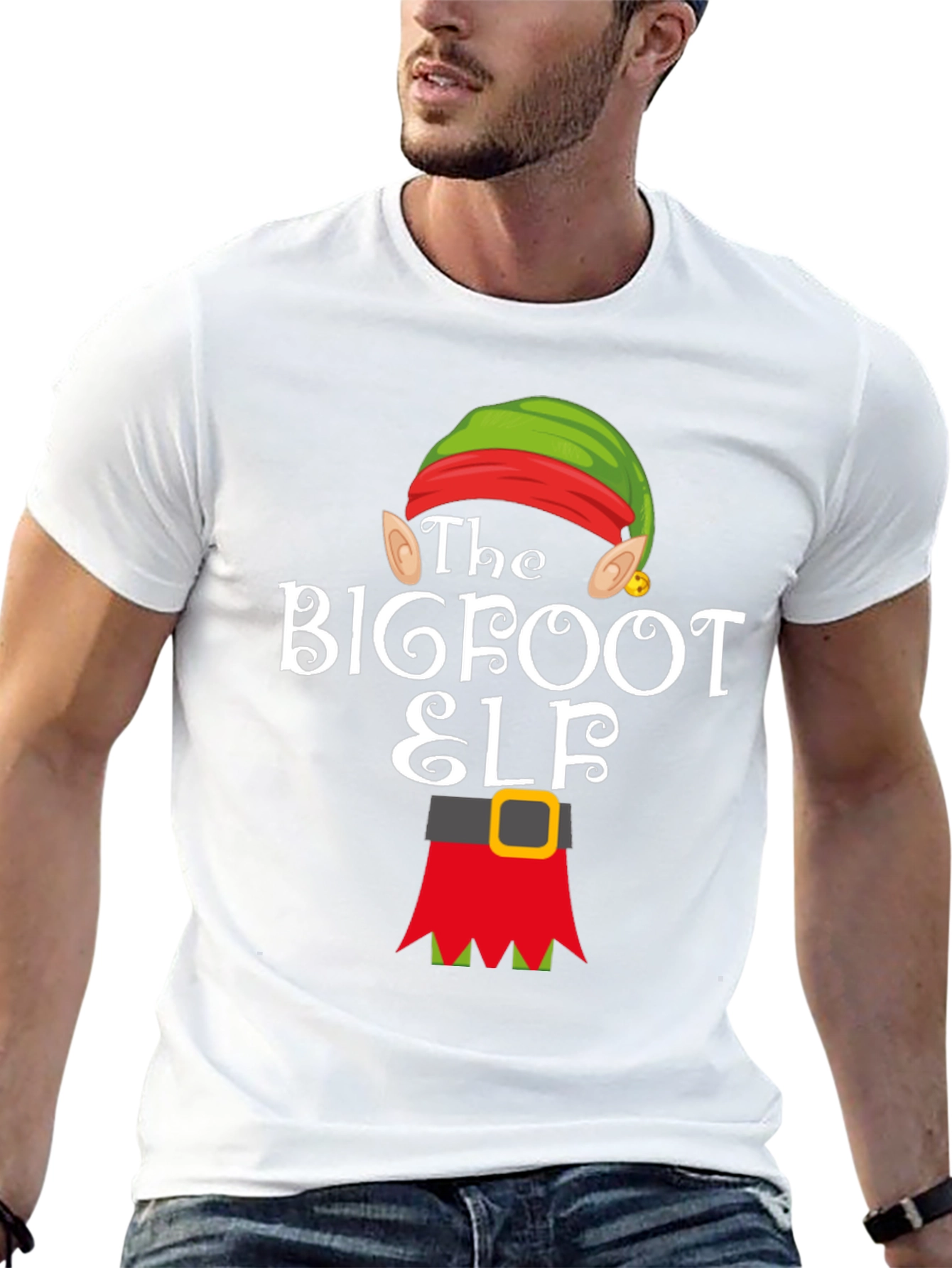 Bigfoot Elf Holiday T-Shirt