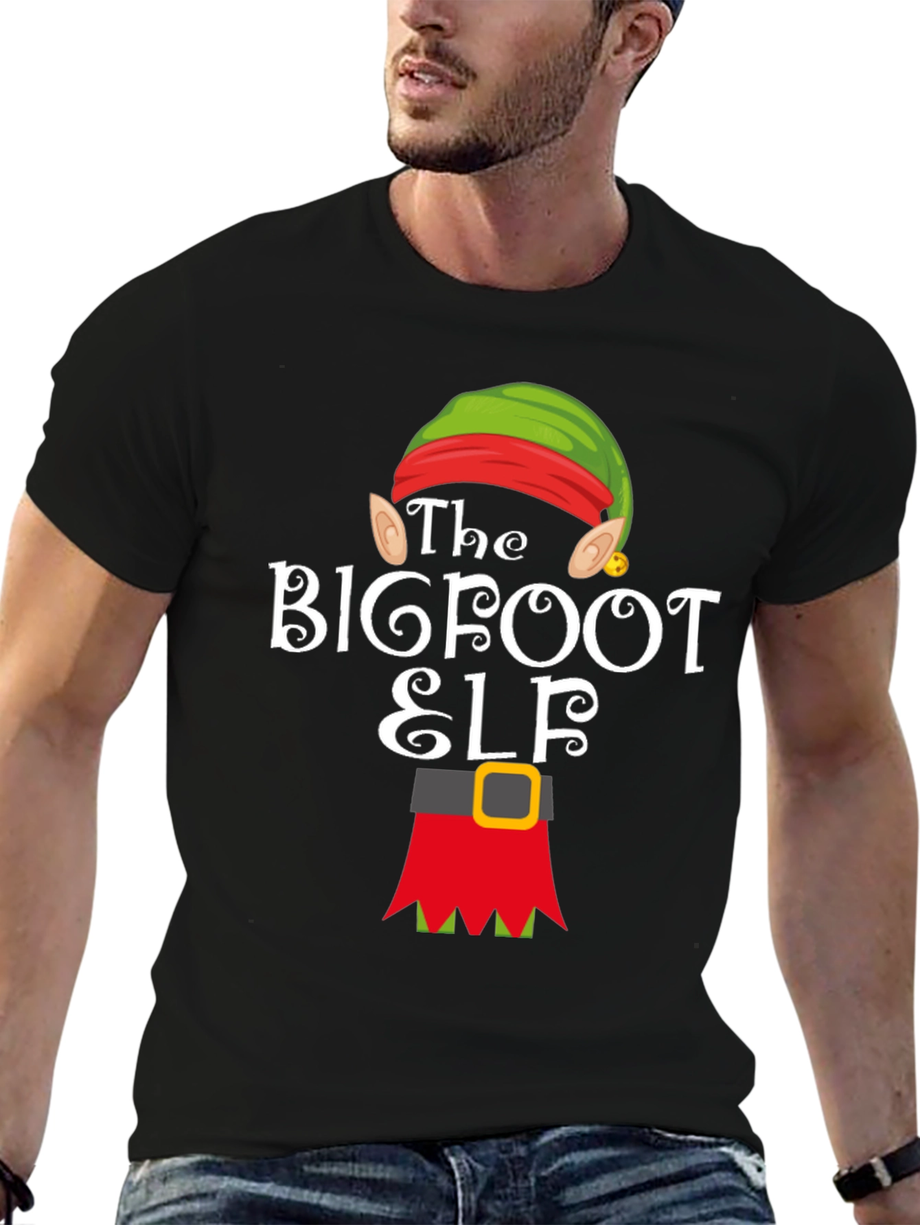 Bigfoot Elf Holiday T-Shirt