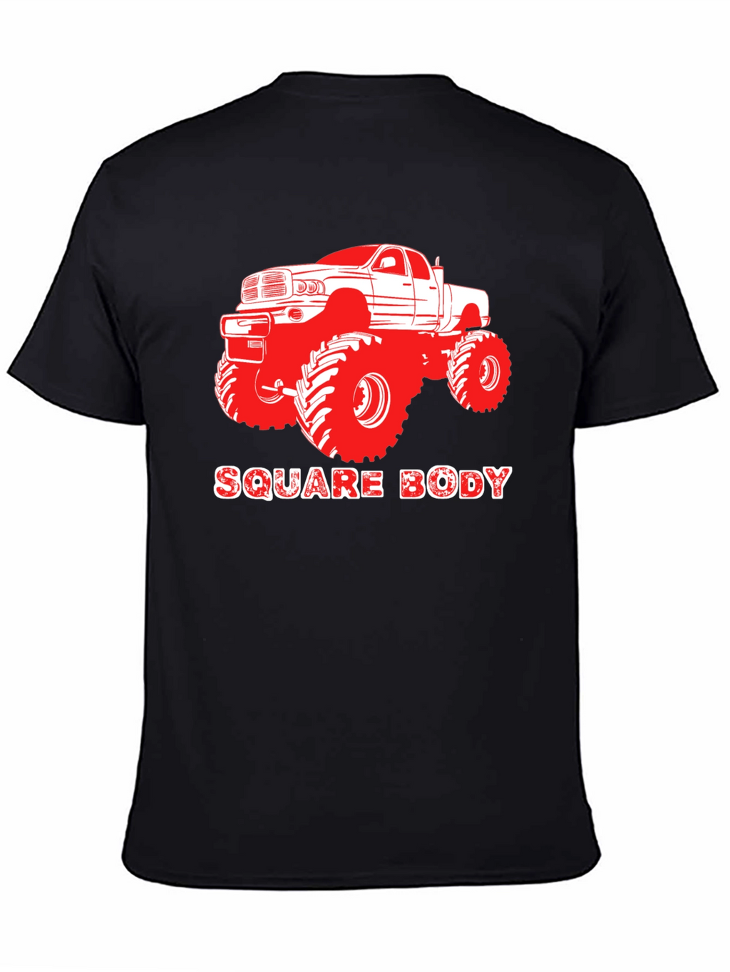 Square Body Truck Graphic Tee - Black