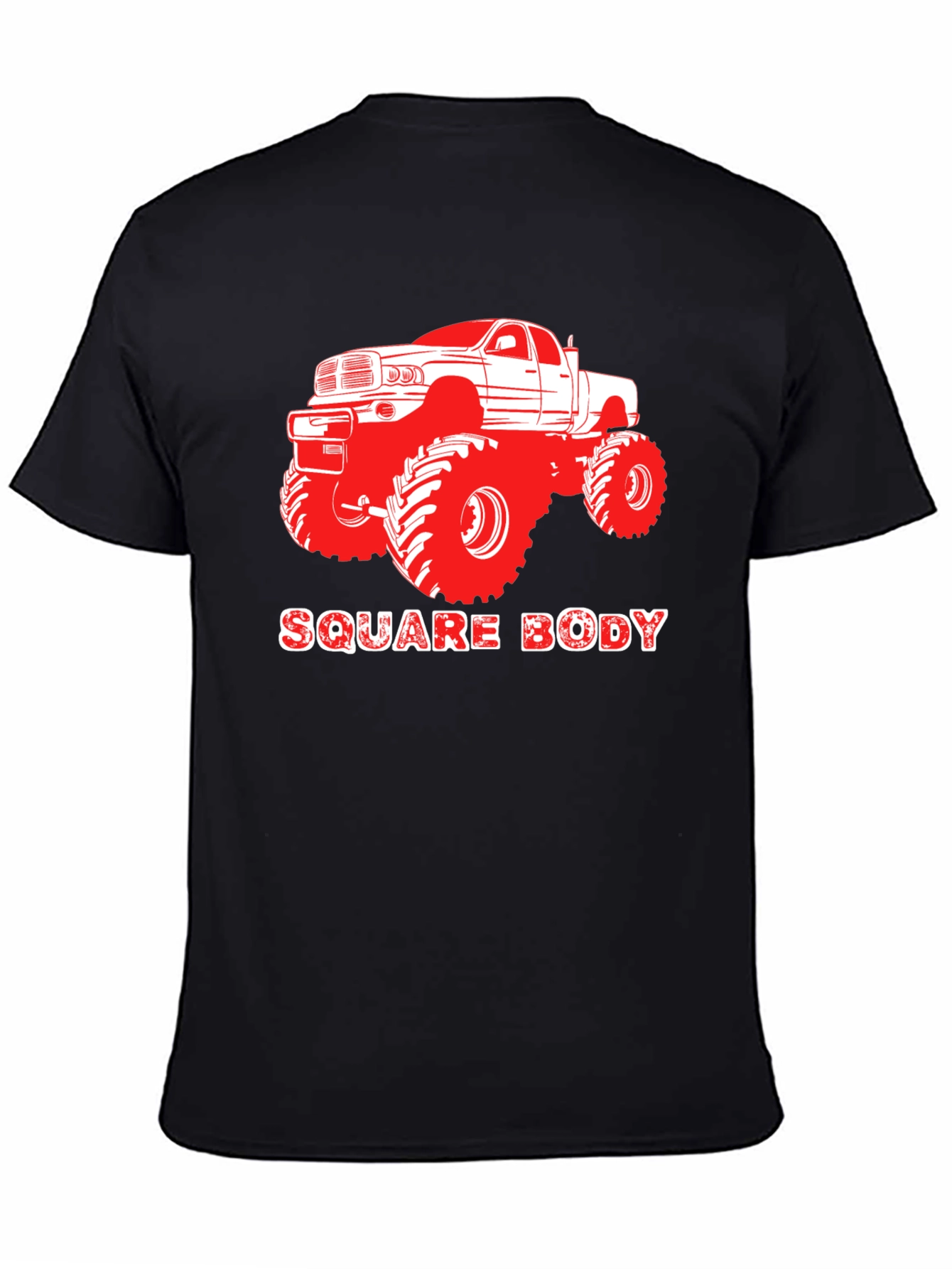 Square Body Truck Graphic Tee - Black