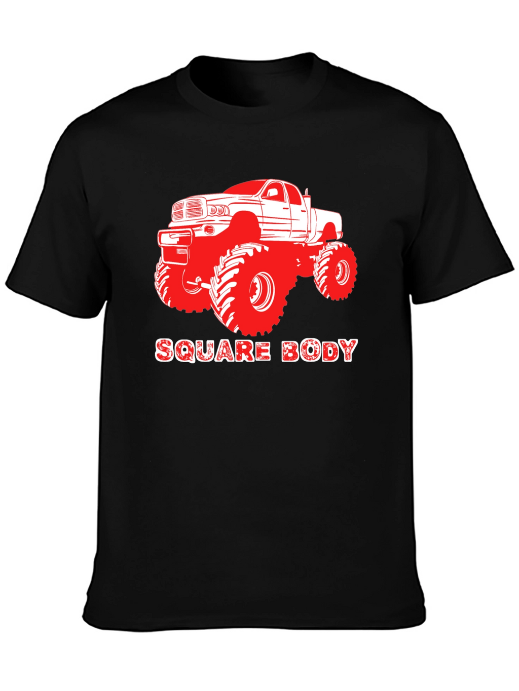 Square Body Truck Graphic Tee - Black