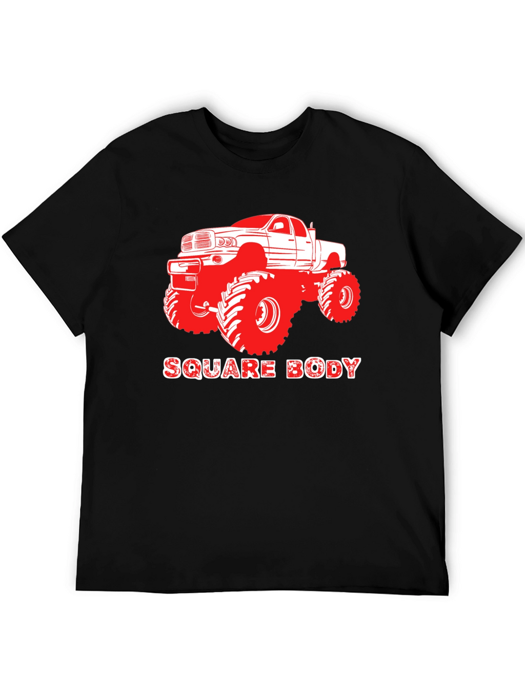 Square Body Truck Graphic Tee - Black