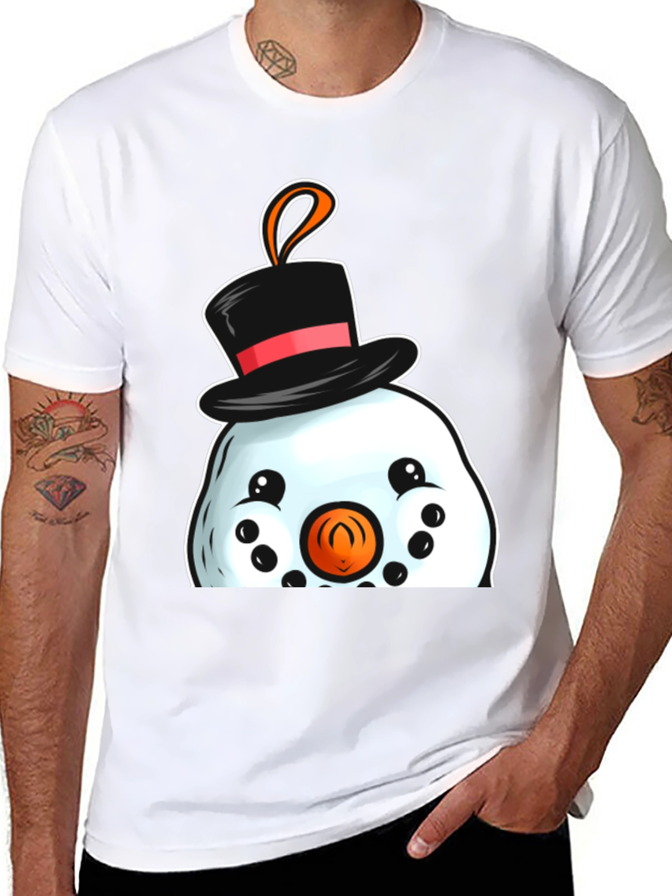 Snowman T-Shirt Festive Holiday Tee