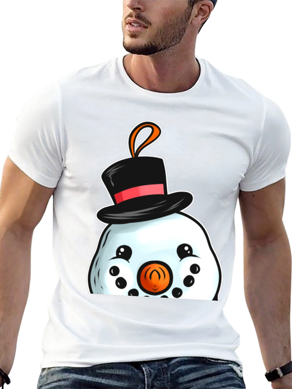Snowman T-Shirt Festive Holiday Tee