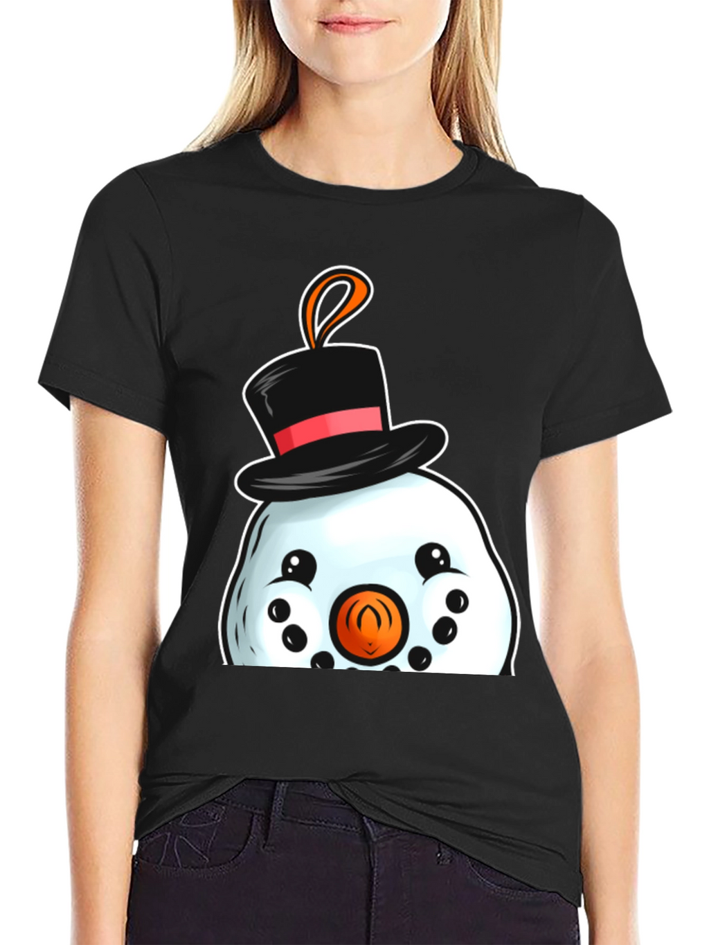 Snowman T-Shirt Festive Holiday Tee