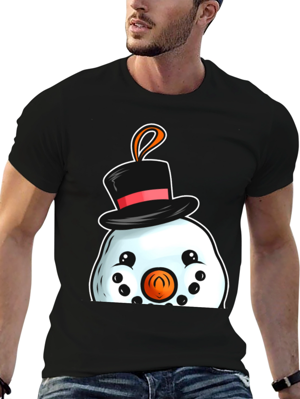 Snowman T-Shirt Festive Holiday Tee