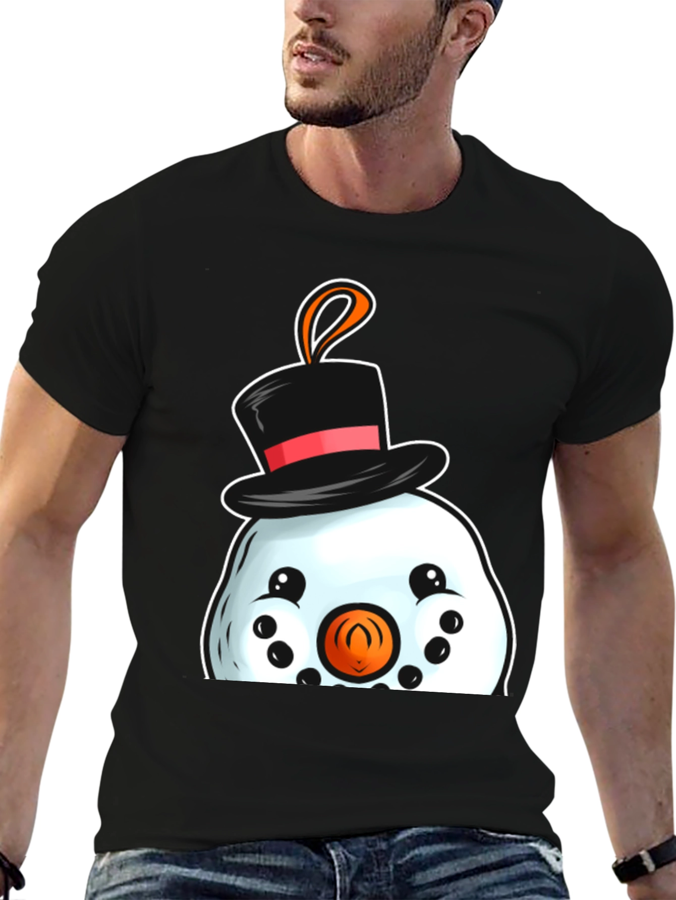 Snowman T-Shirt Festive Holiday Tee