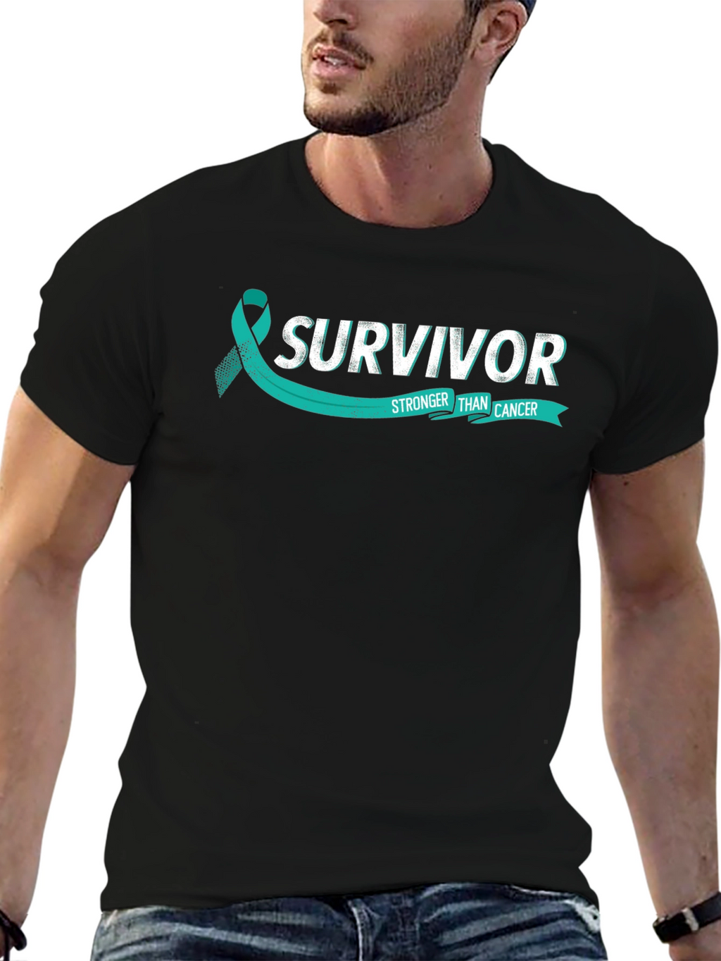 Survivor Stronger Than Cancer Awareness T-Shirt