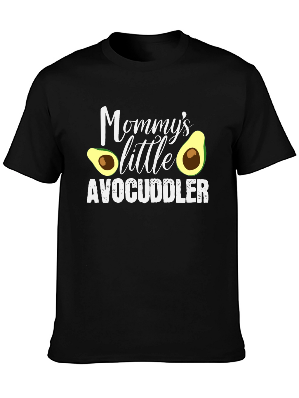 Mommys Little Avocuddler Black T-Shirt