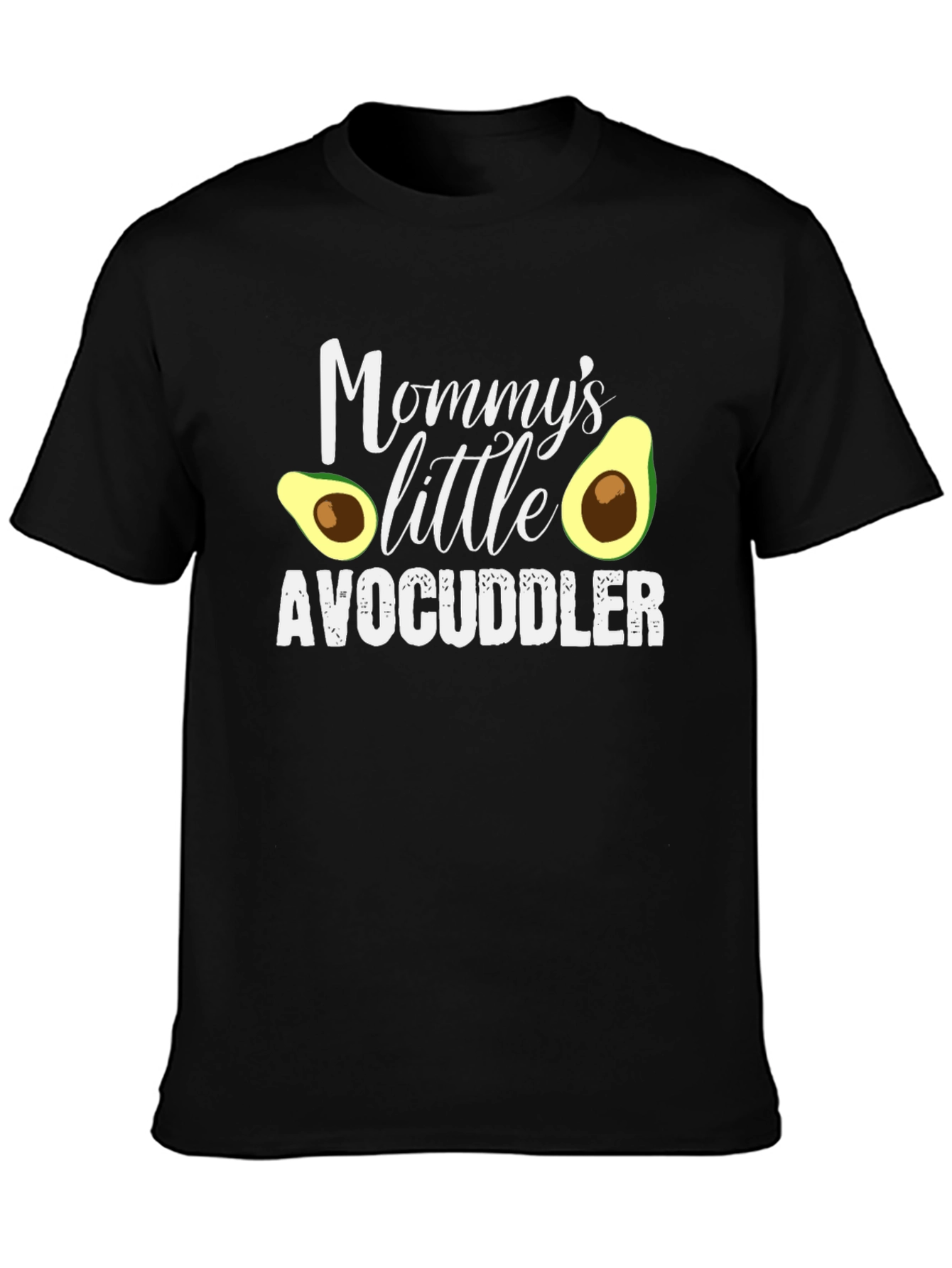 Mommys Little Avocuddler Black T-Shirt