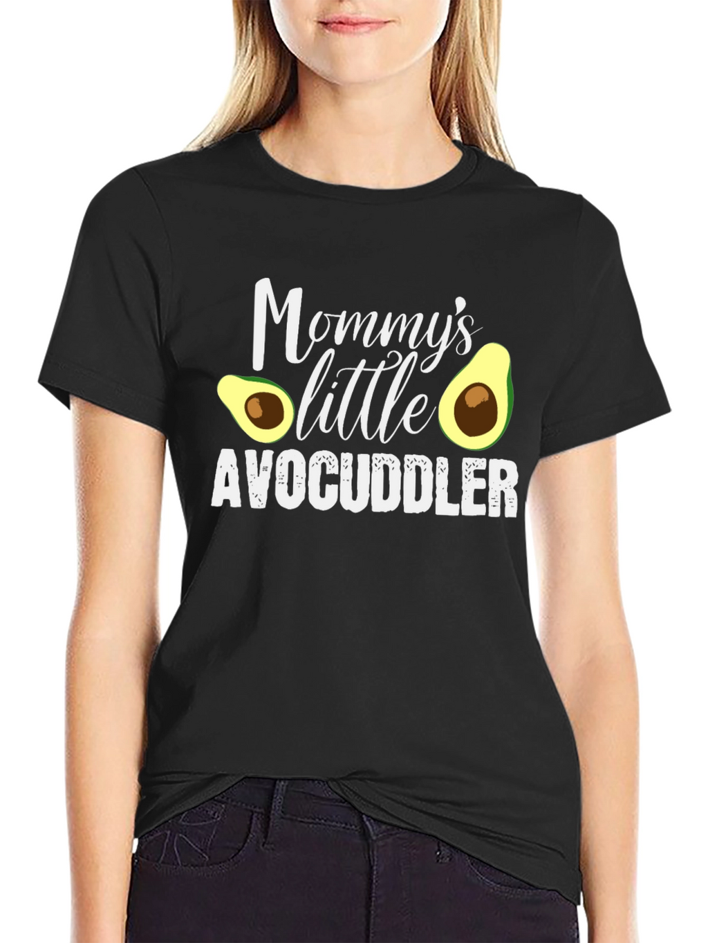 Mommys Little Avocuddler Black T-Shirt