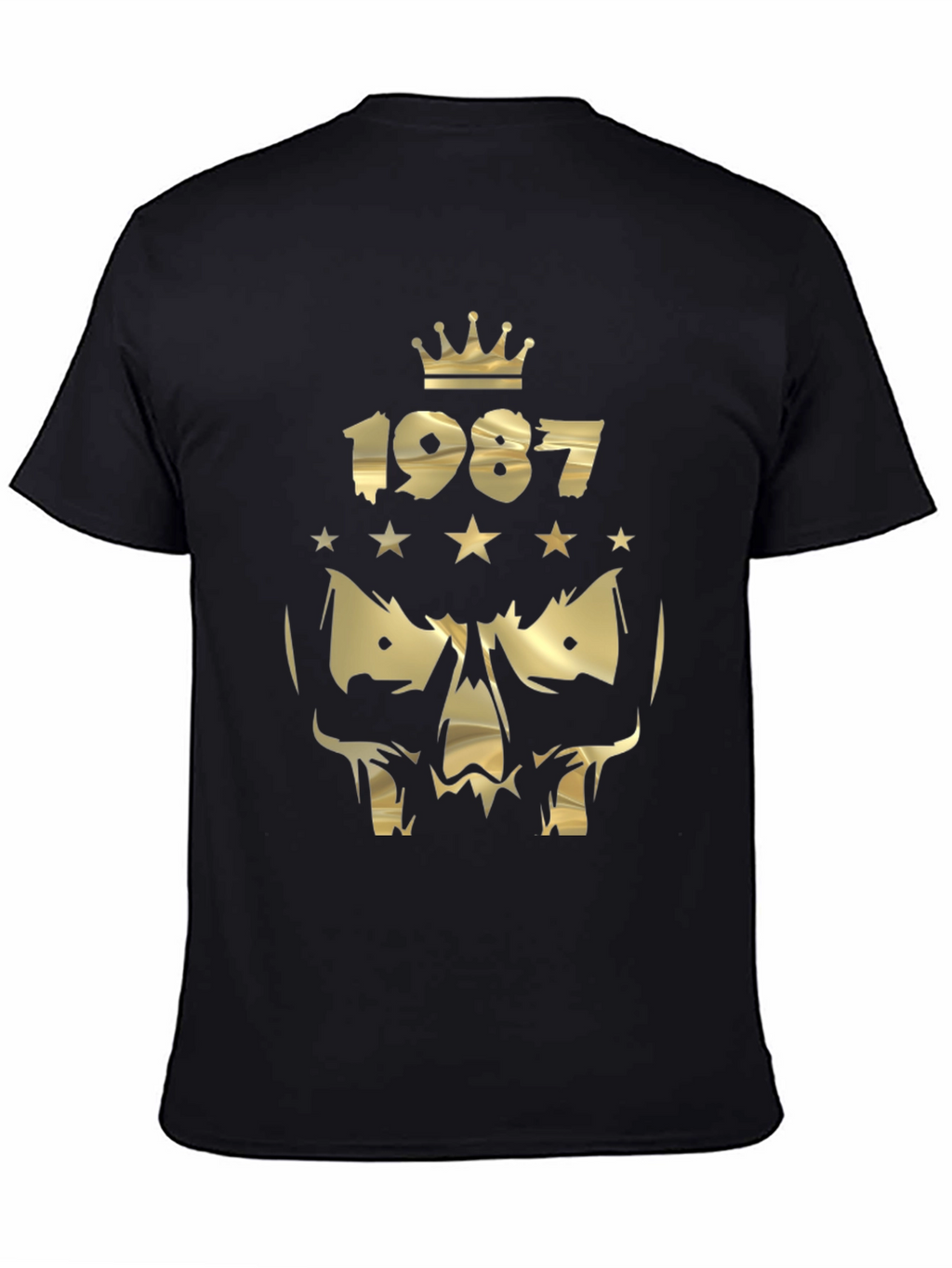 Gold Skull 1987 Graphic T-Shirt