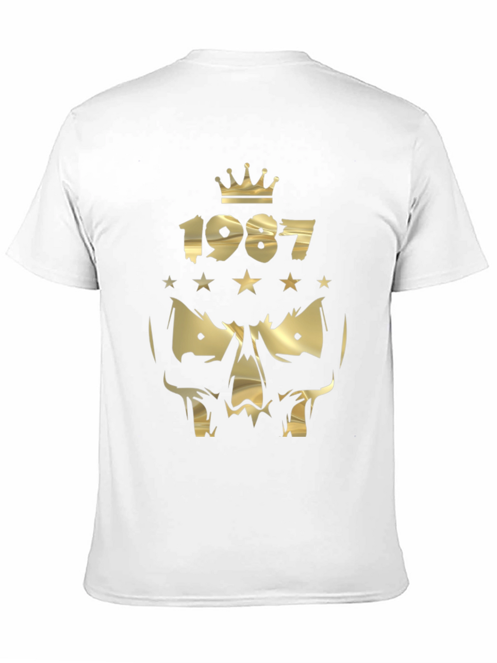 Gold Skull 1987 Graphic T-Shirt