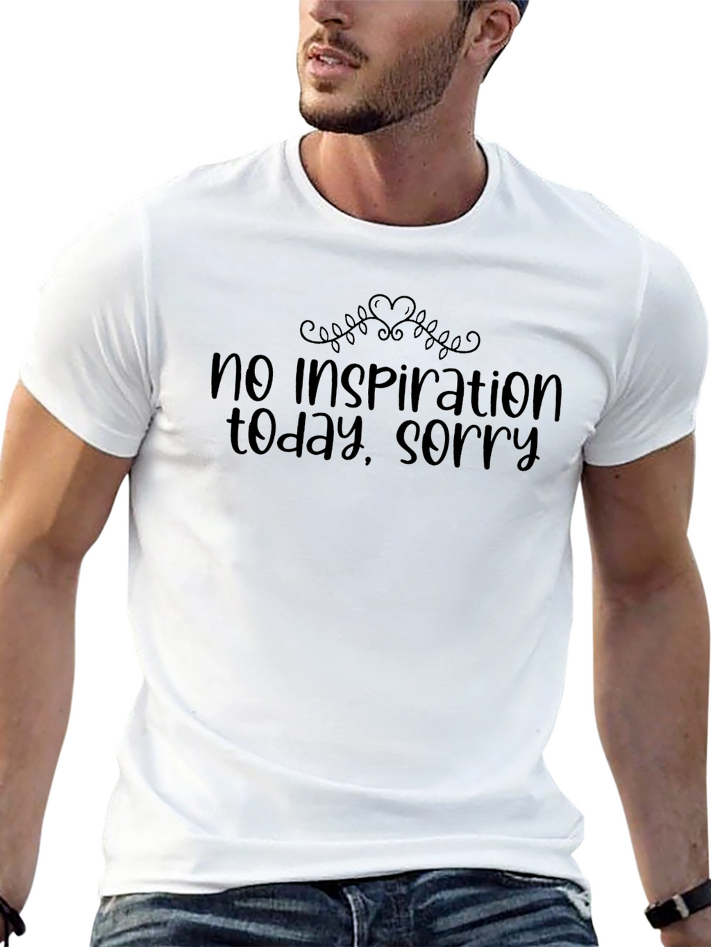 No Inspiration T-Shirt - Funny Graphic Tee