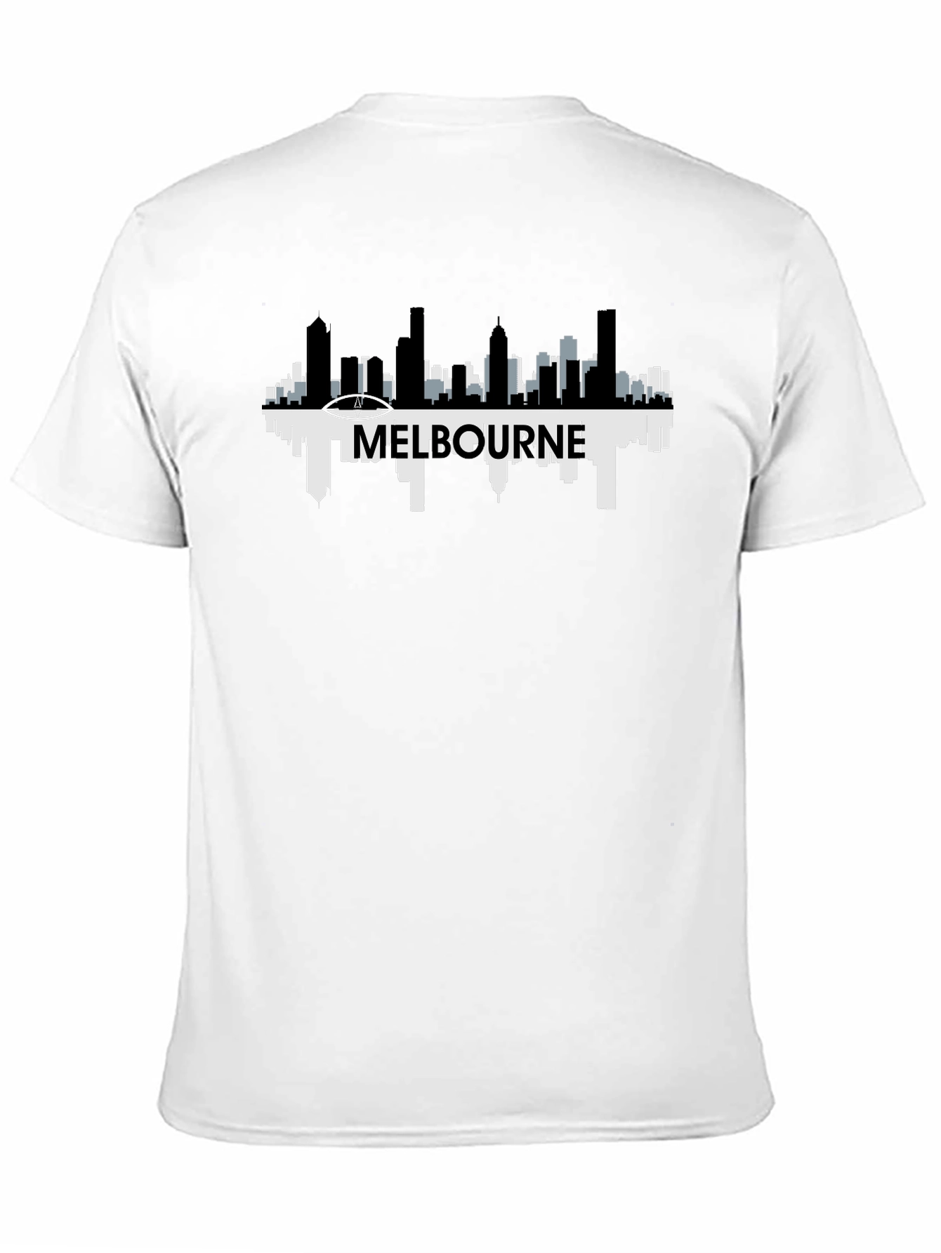 Melbourne Skyline Graphic Tee - Mens Black T-Shirt