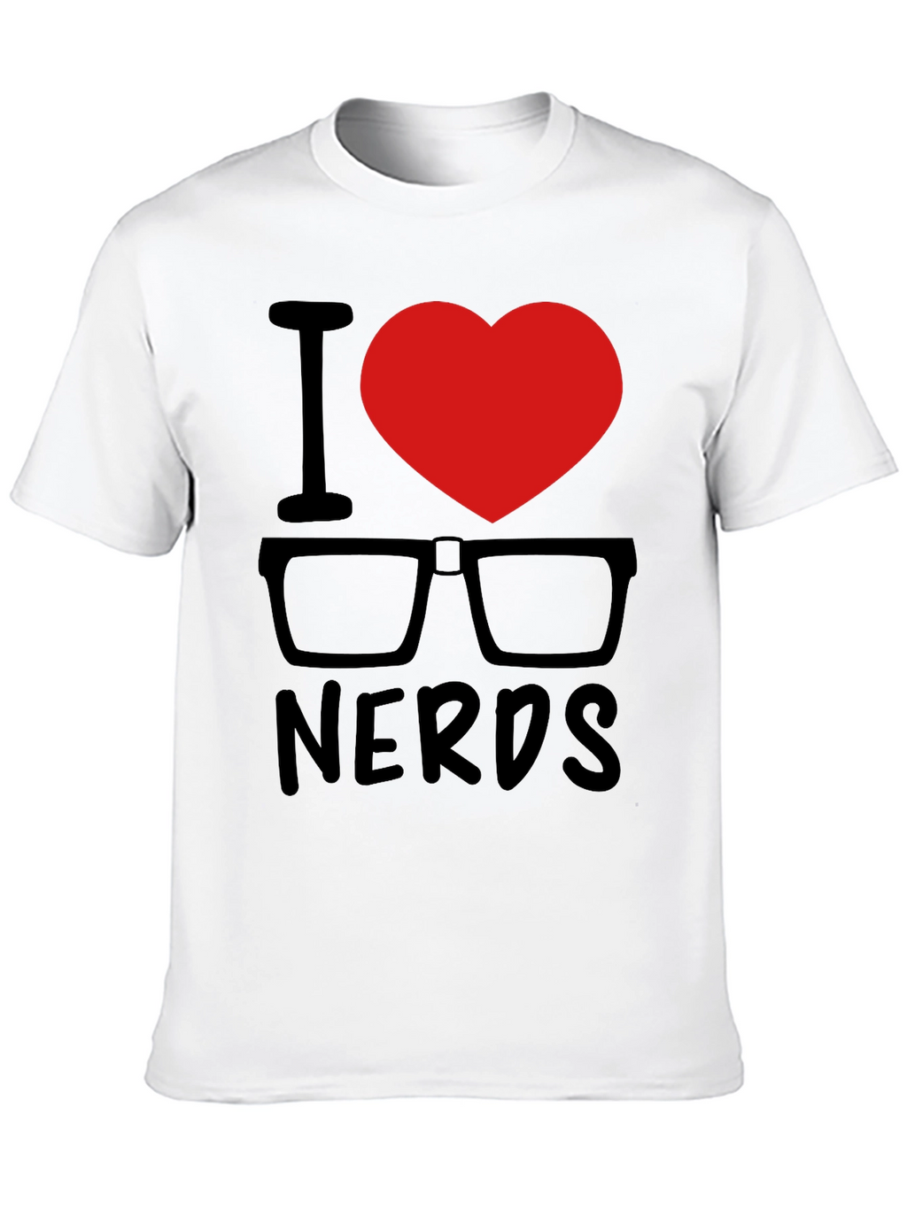 I Heart Nerds Black Graphic Tee