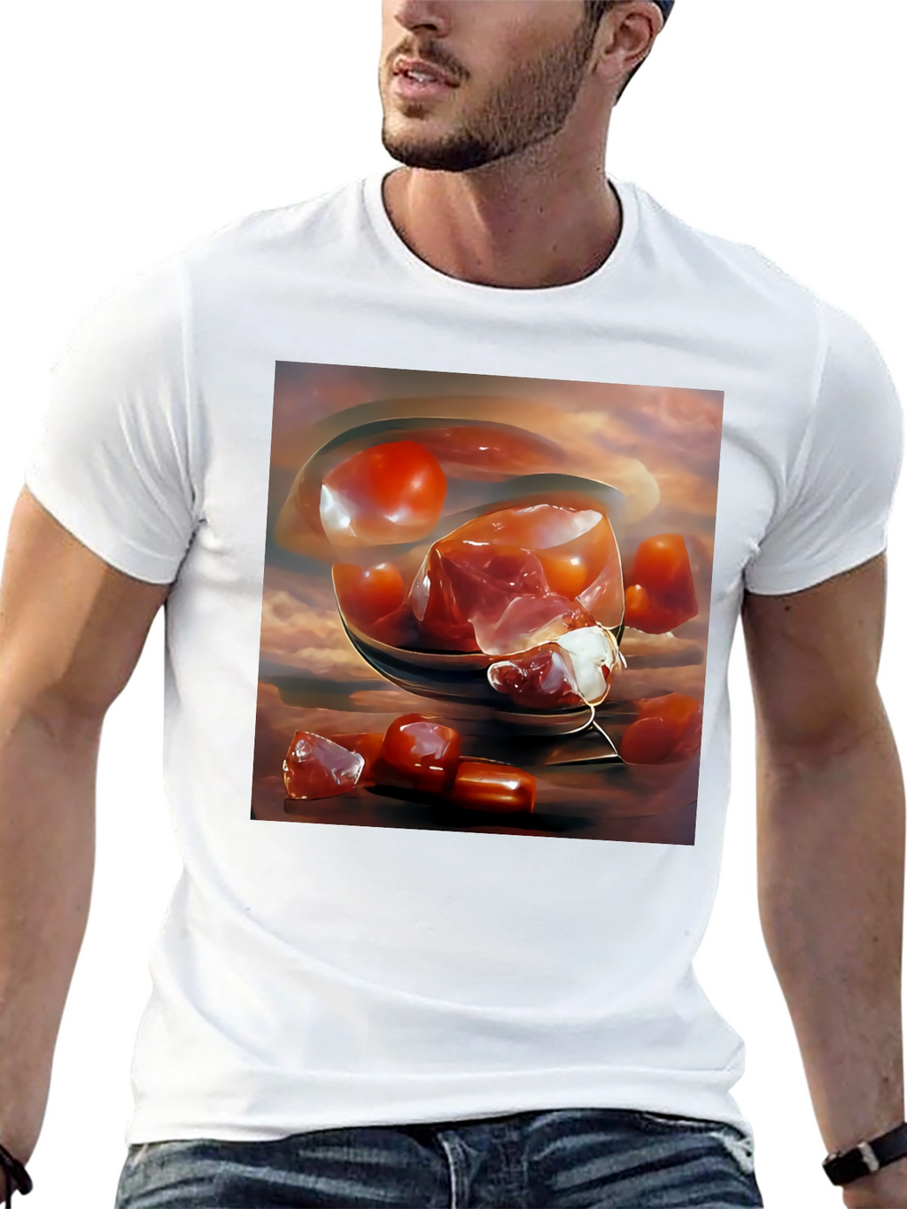 Abstract Fruit Art Print T-Shirt