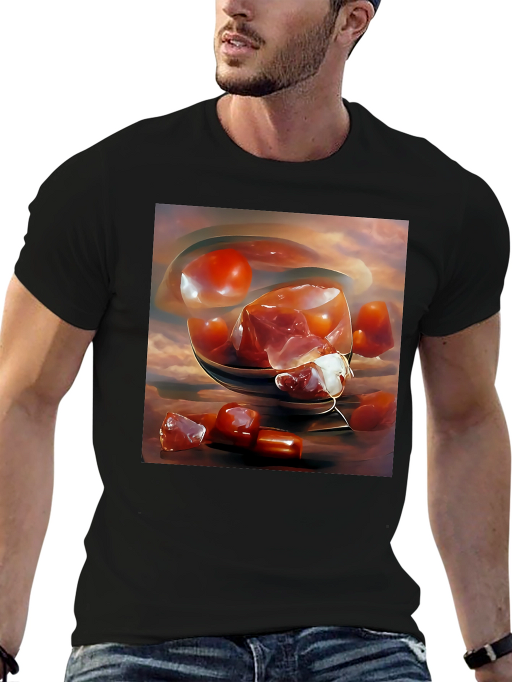 Abstract Fruit Art Print T-Shirt